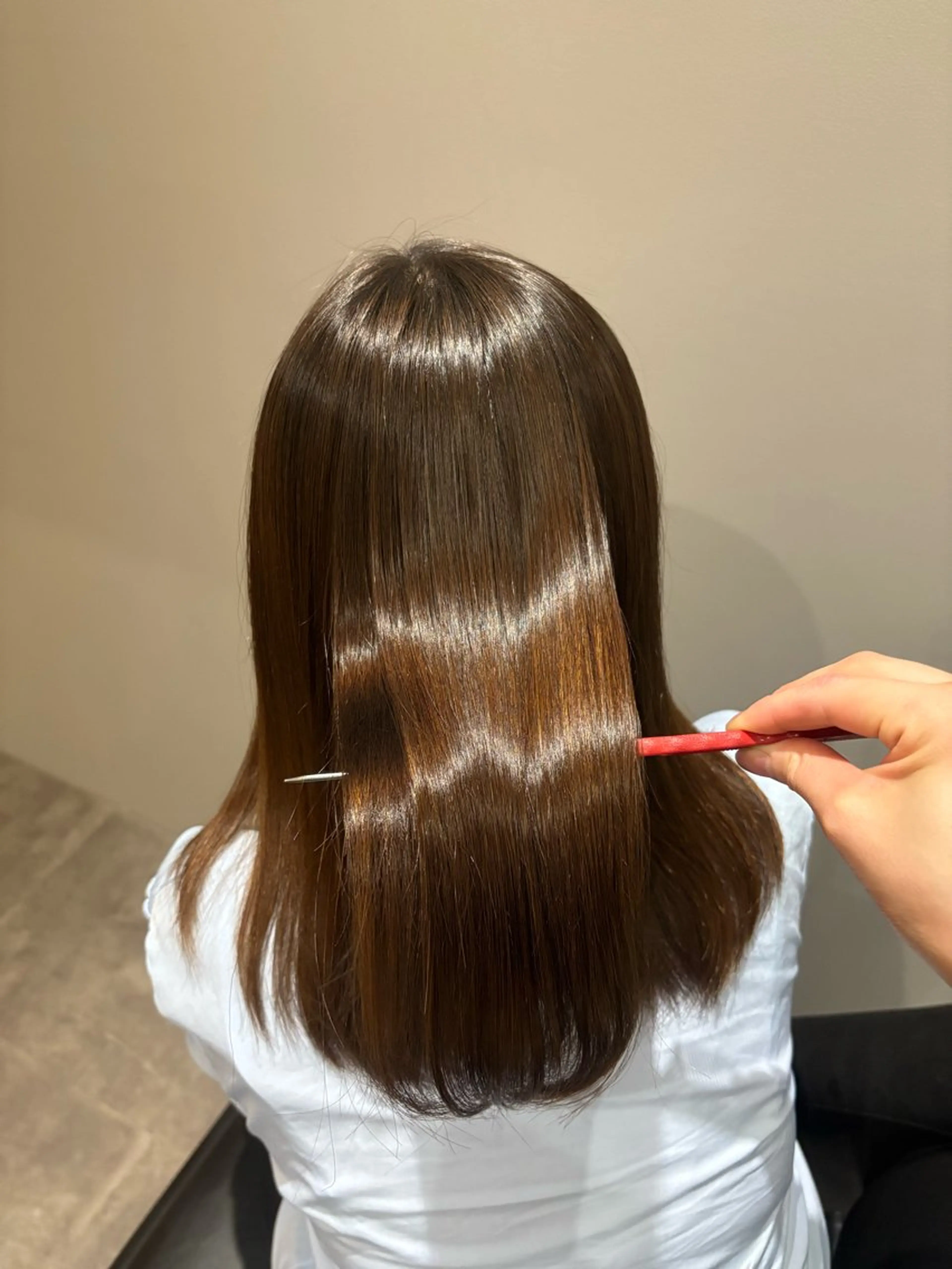 セミロング 髪質改善/レイヤーカ ット/hatsuneのヘアスタイル