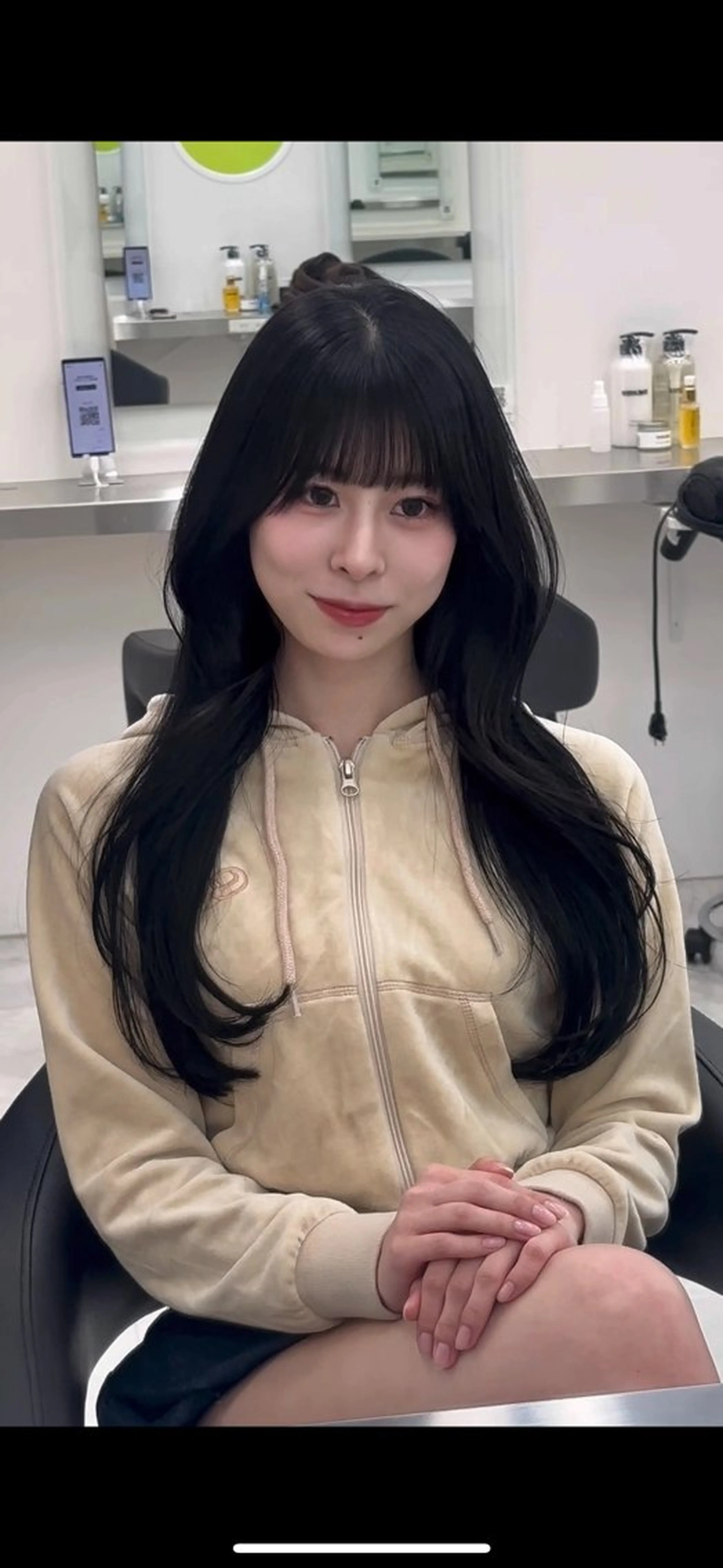 セミロング 大人っぽ中韓レディ ヘア🤍MAOのヘアスタイル