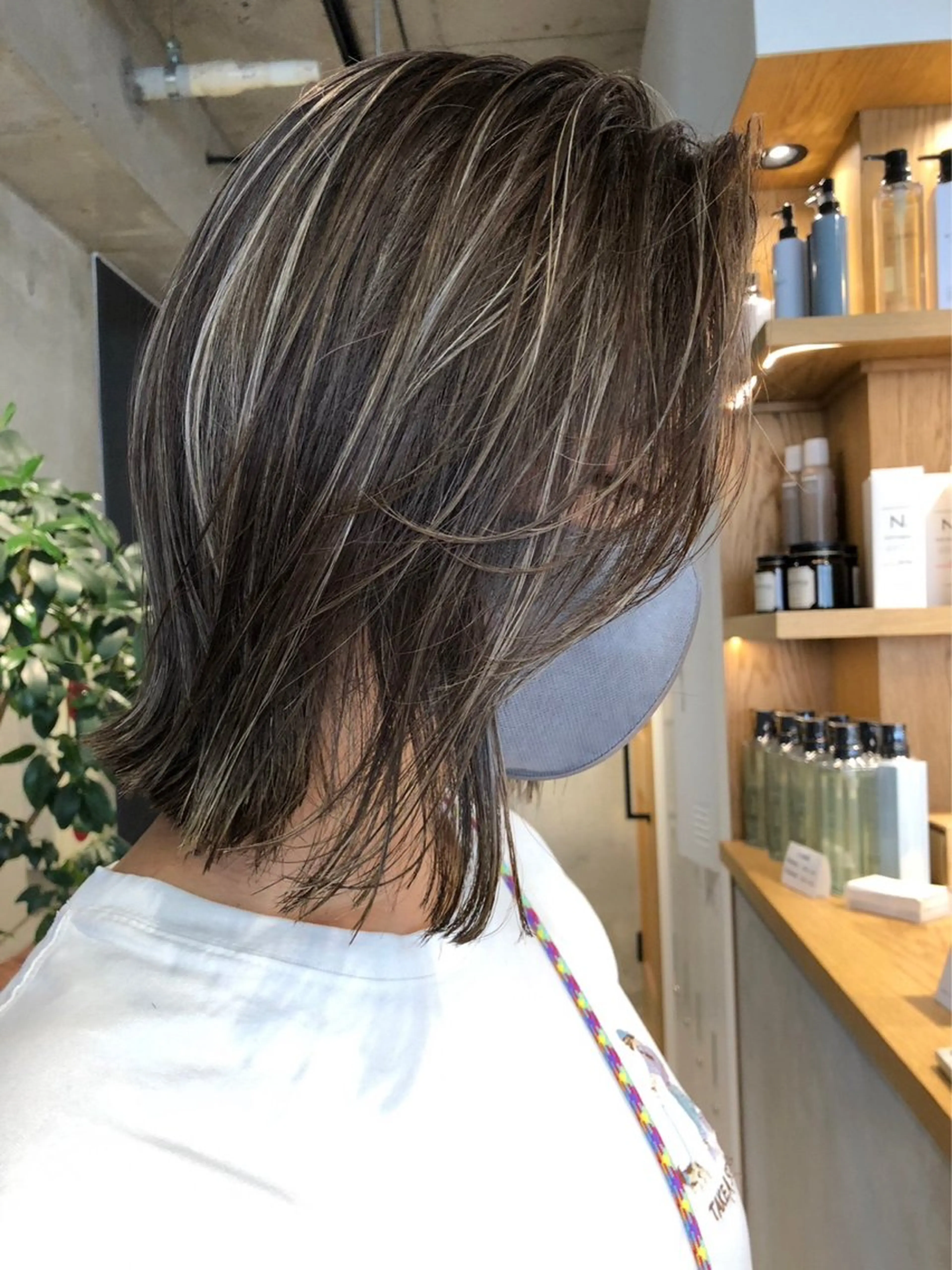 💫ナチュラルハイライト+カット💫(ケアブリーチ込)の写真