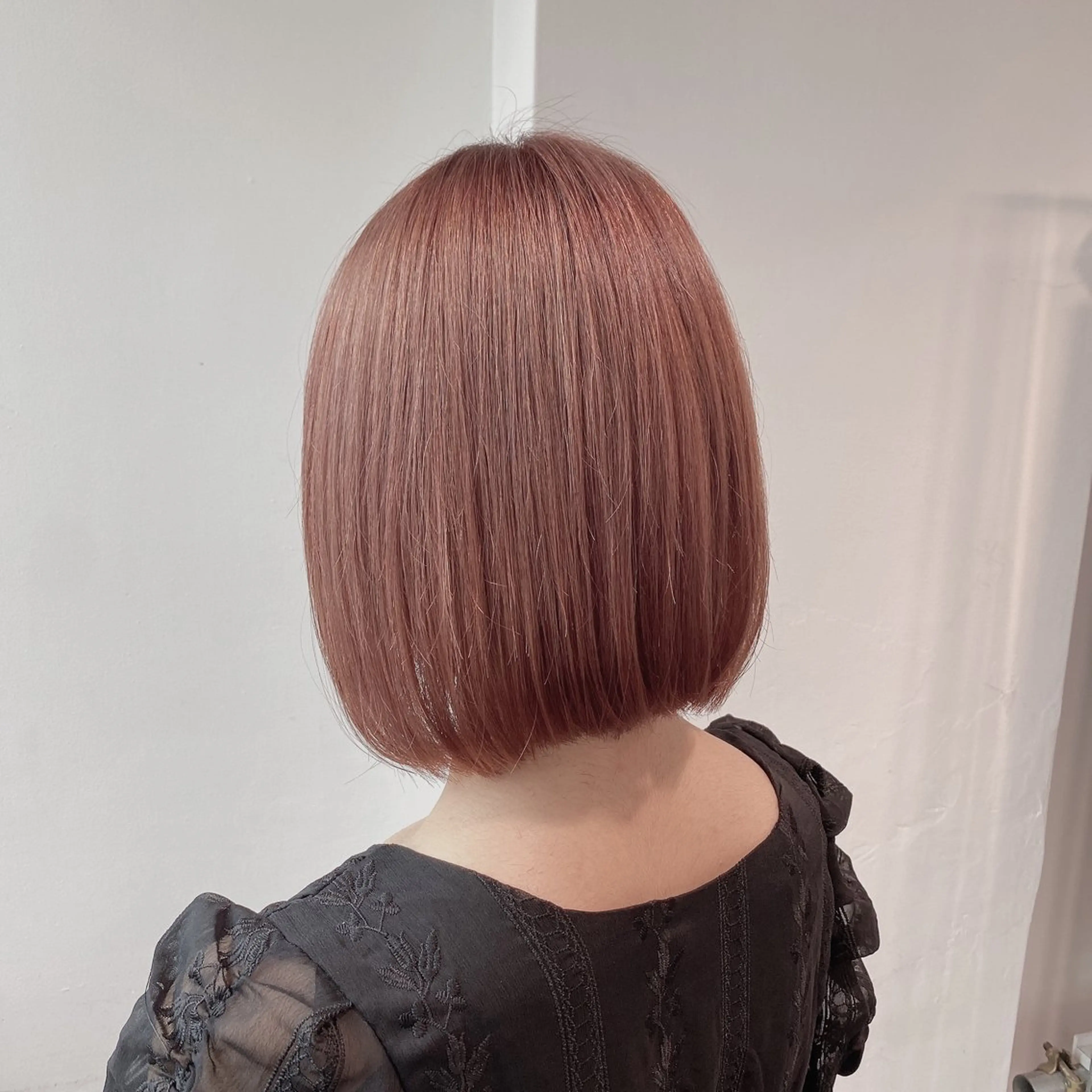 ミディアム カラー ヘアカラー トリートメント ヘッドスパ ヘアセット 𓏸レイヤー髪質改善 透けカラーカノン🫧のヘアスタイル