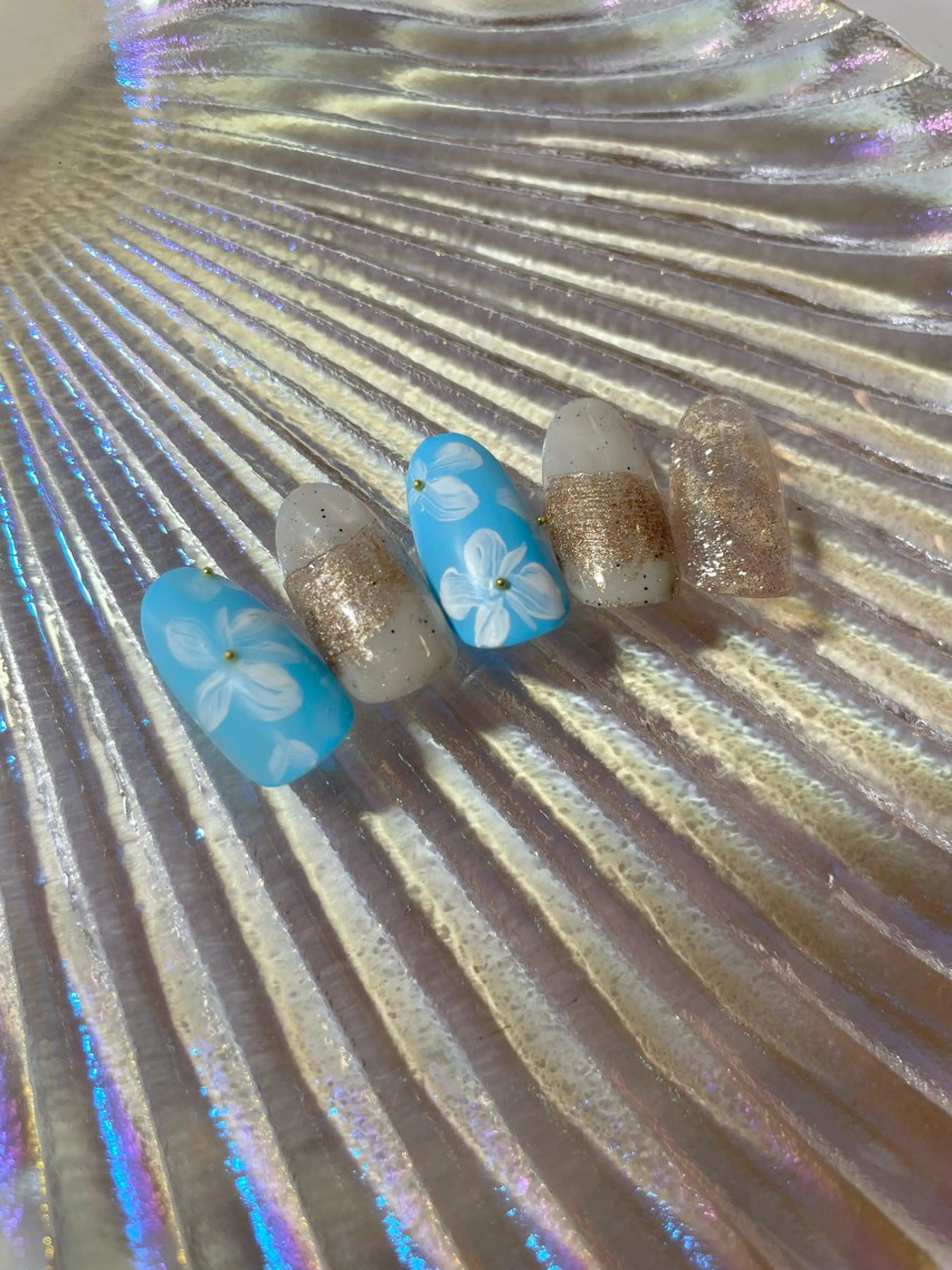 ネイル 水色 マットネイル KEYs' NAIL ROOMのネイルデザイン