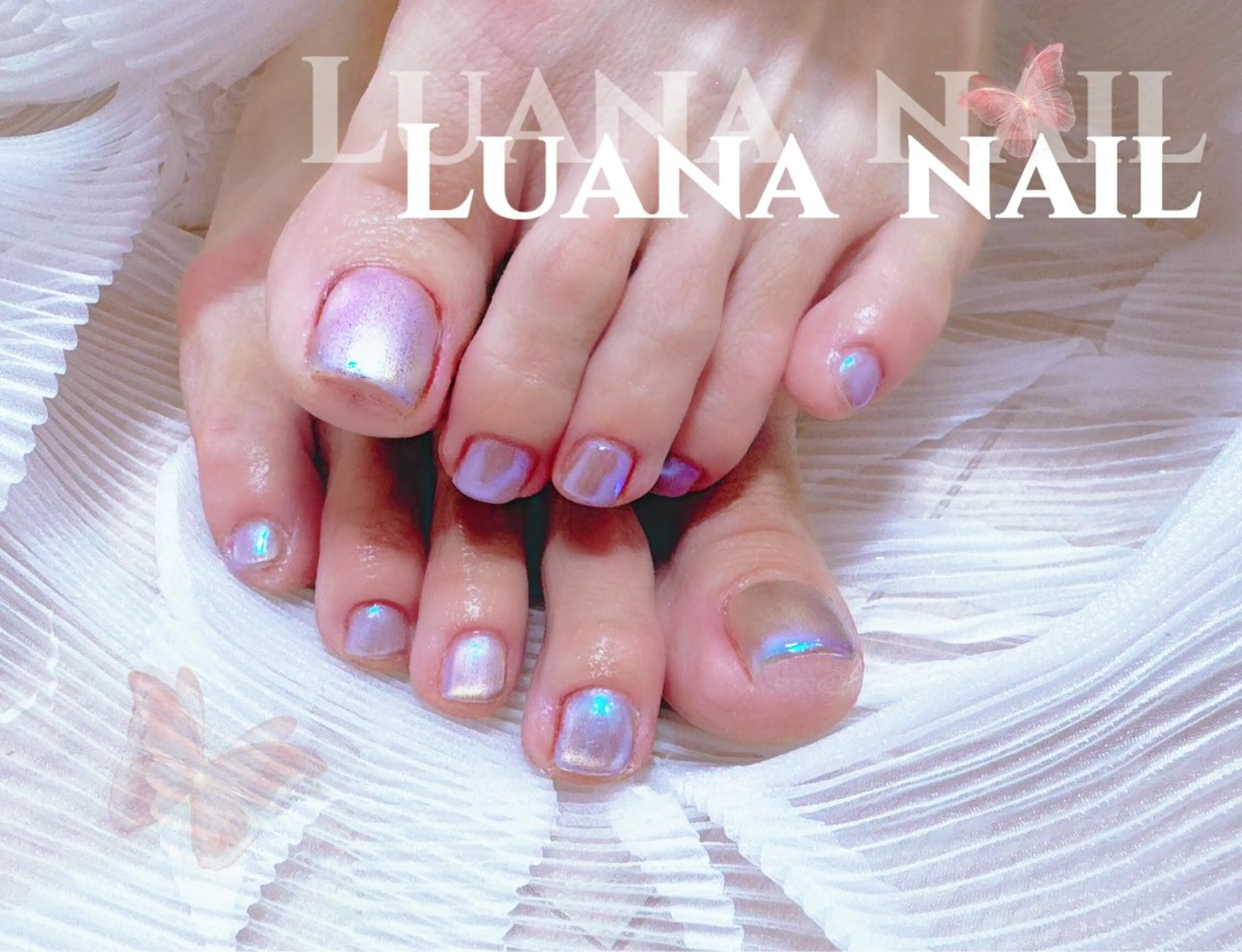 ネイル フラッシュネイル フレンチネイル 韓国ネイル マグネットネイル ミラーネイル フットネイル ルアナネイル サロンのネイルデザイン