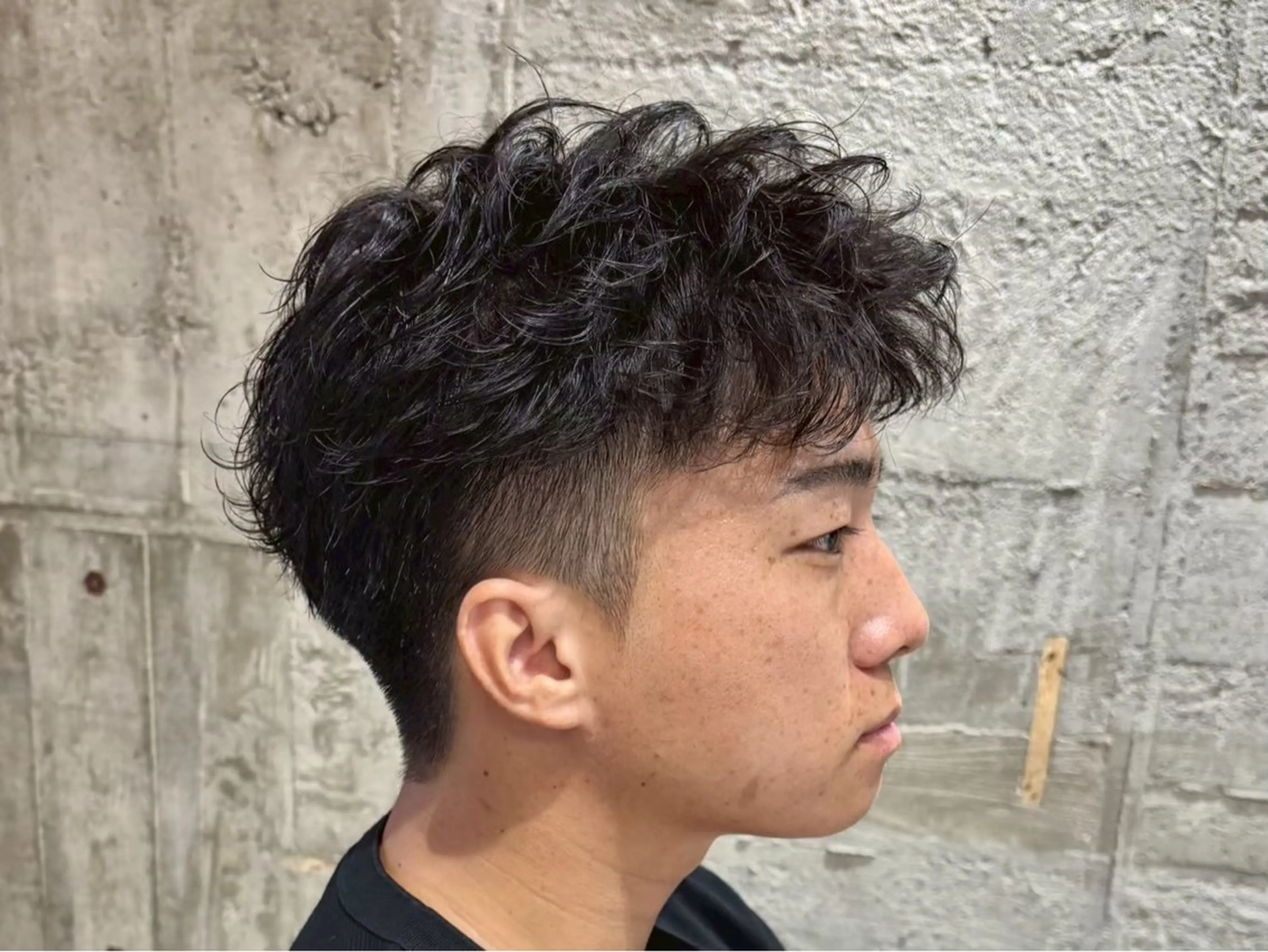 ショート メンズ メンズパーマ くせ毛 ショートヘア 福田 世奈のヘアスタイル