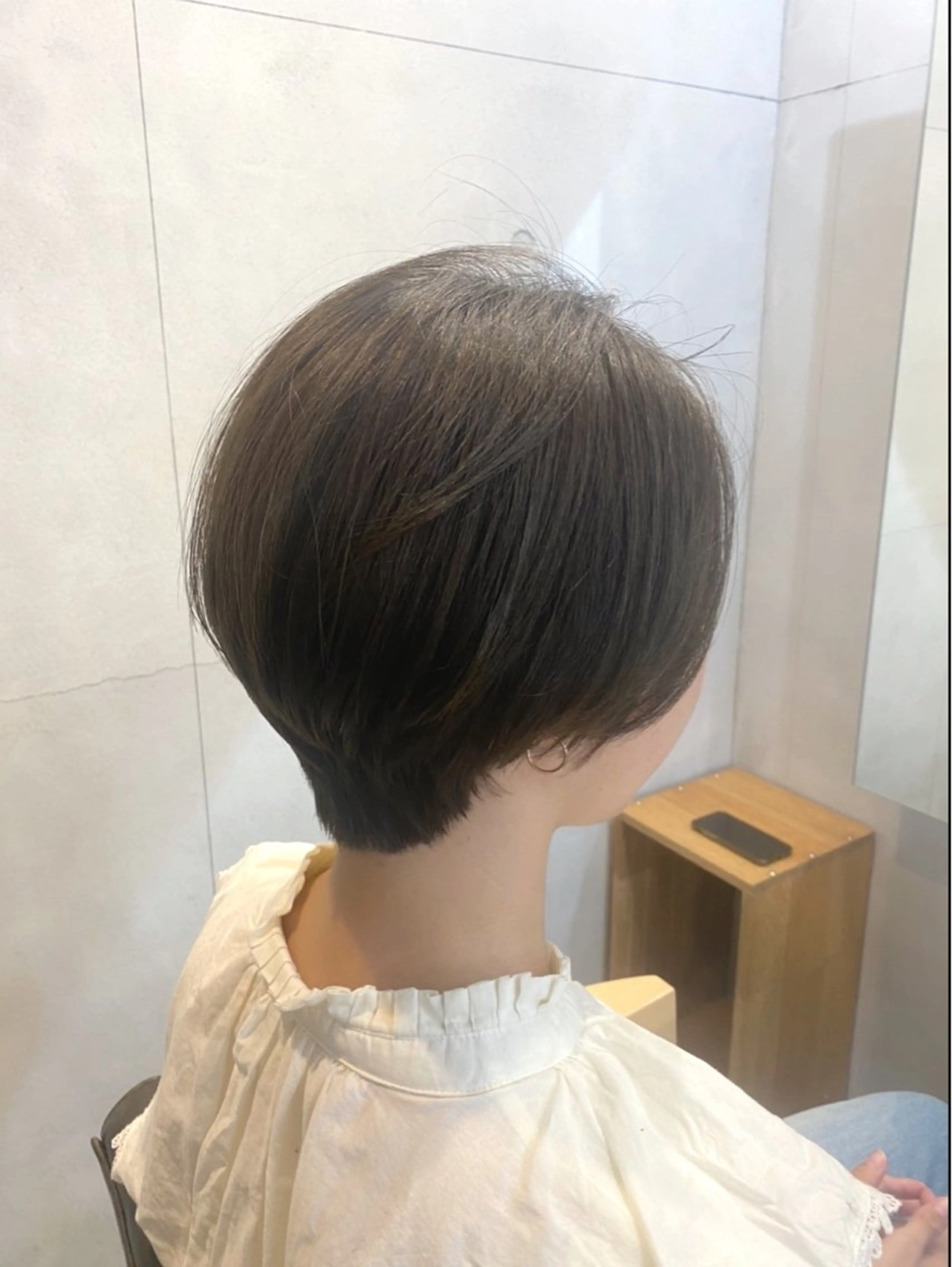 ショート カラー ショートボブ ボブ ショートヘア conne& ririのヘアスタイル