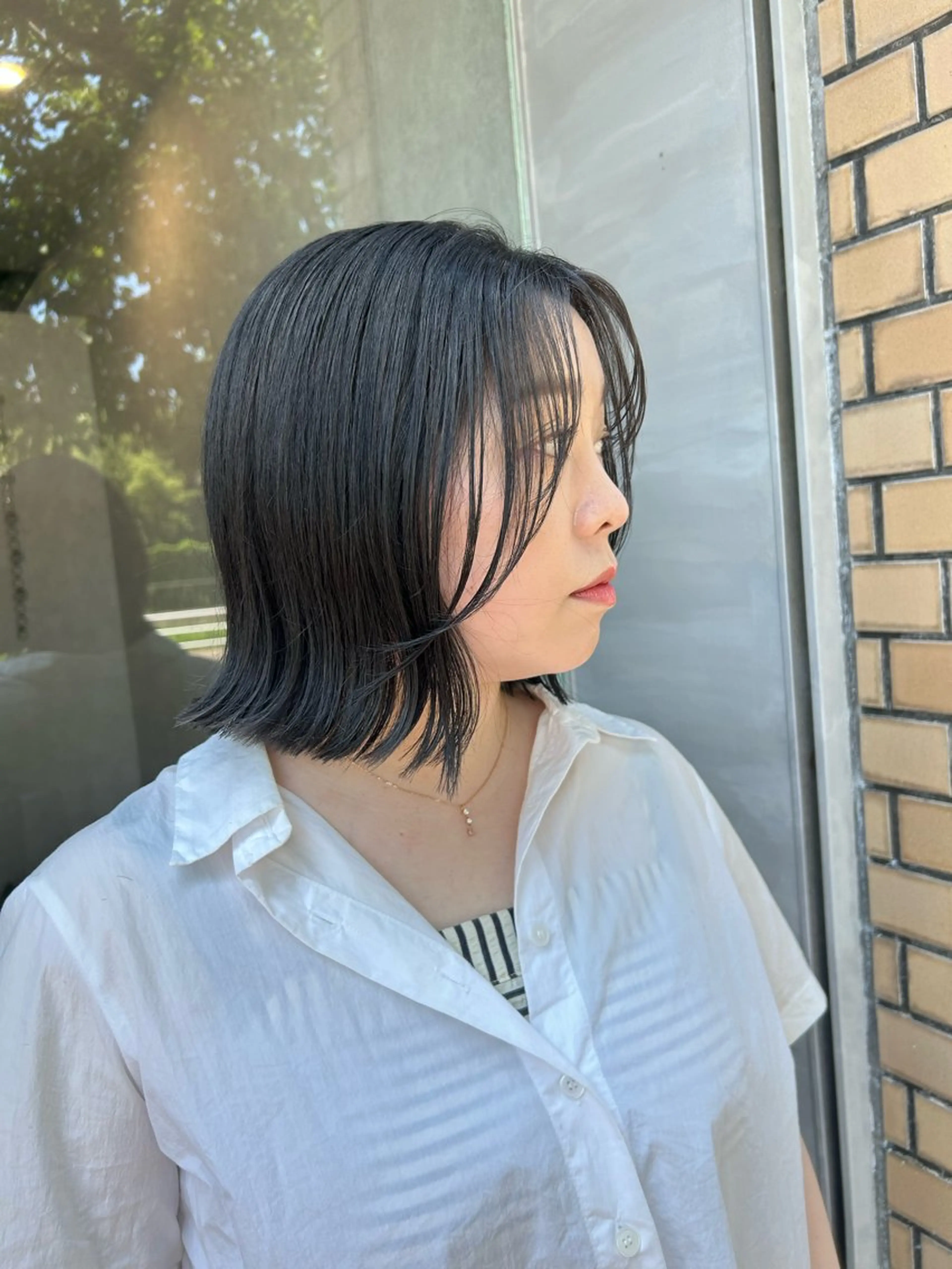 ミディアム 井手 素子のヘアスタイル