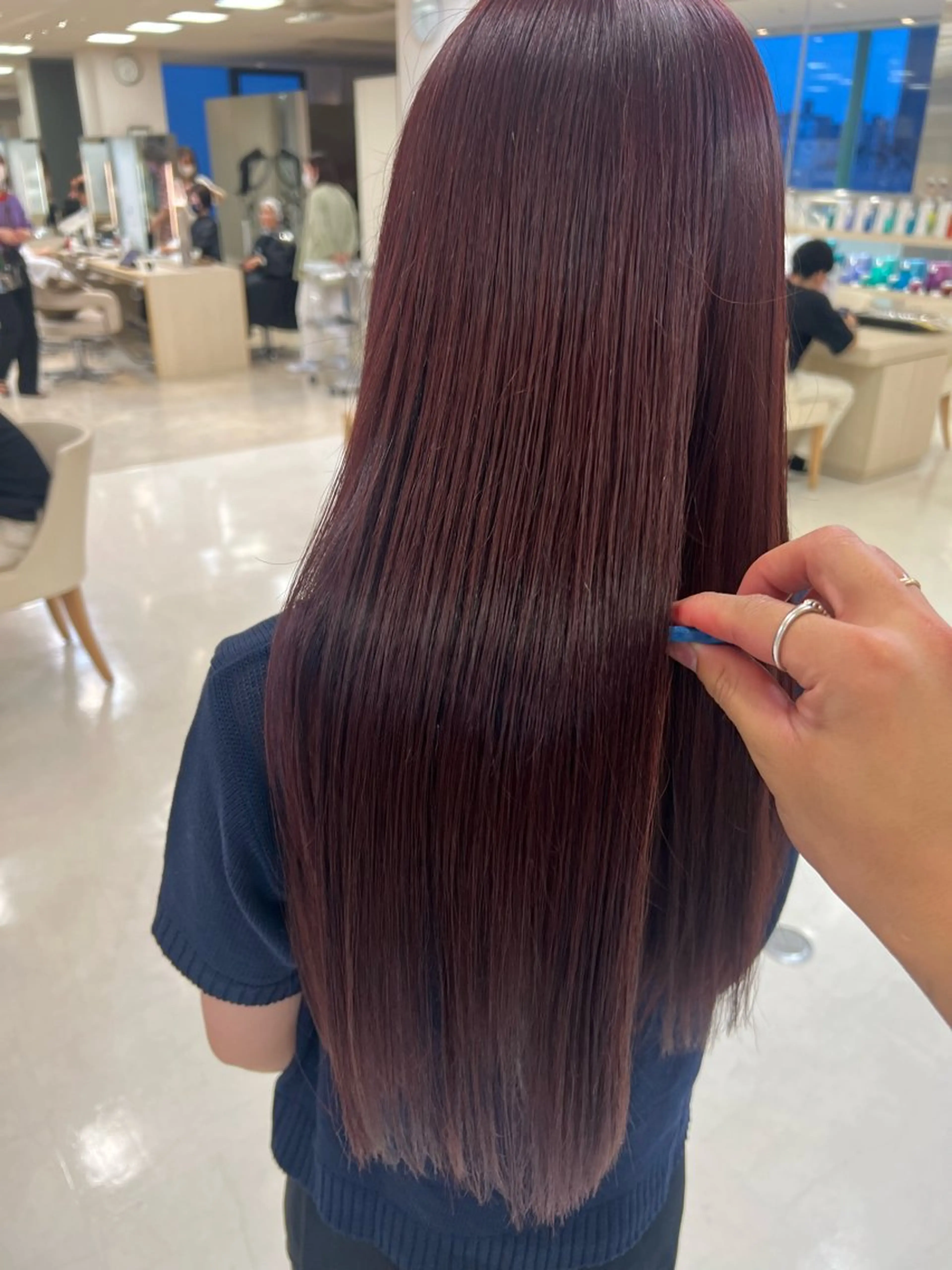 隠れ可愛い💞ミニモ限定‼️ブリーチなし激かわワンカラー💜💜の写真