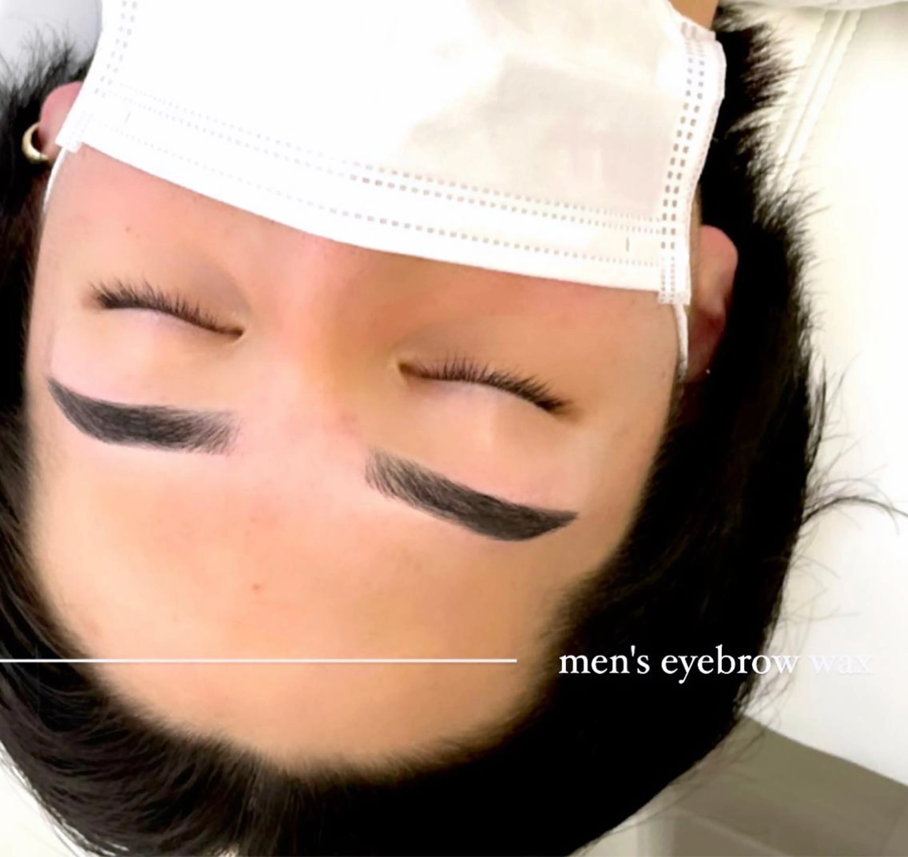 アイブロウ メンズアイブロウ 眉毛ワックス脱毛 Le'a first ‎🤍店長yuukaのマツエク・マツパデザイン