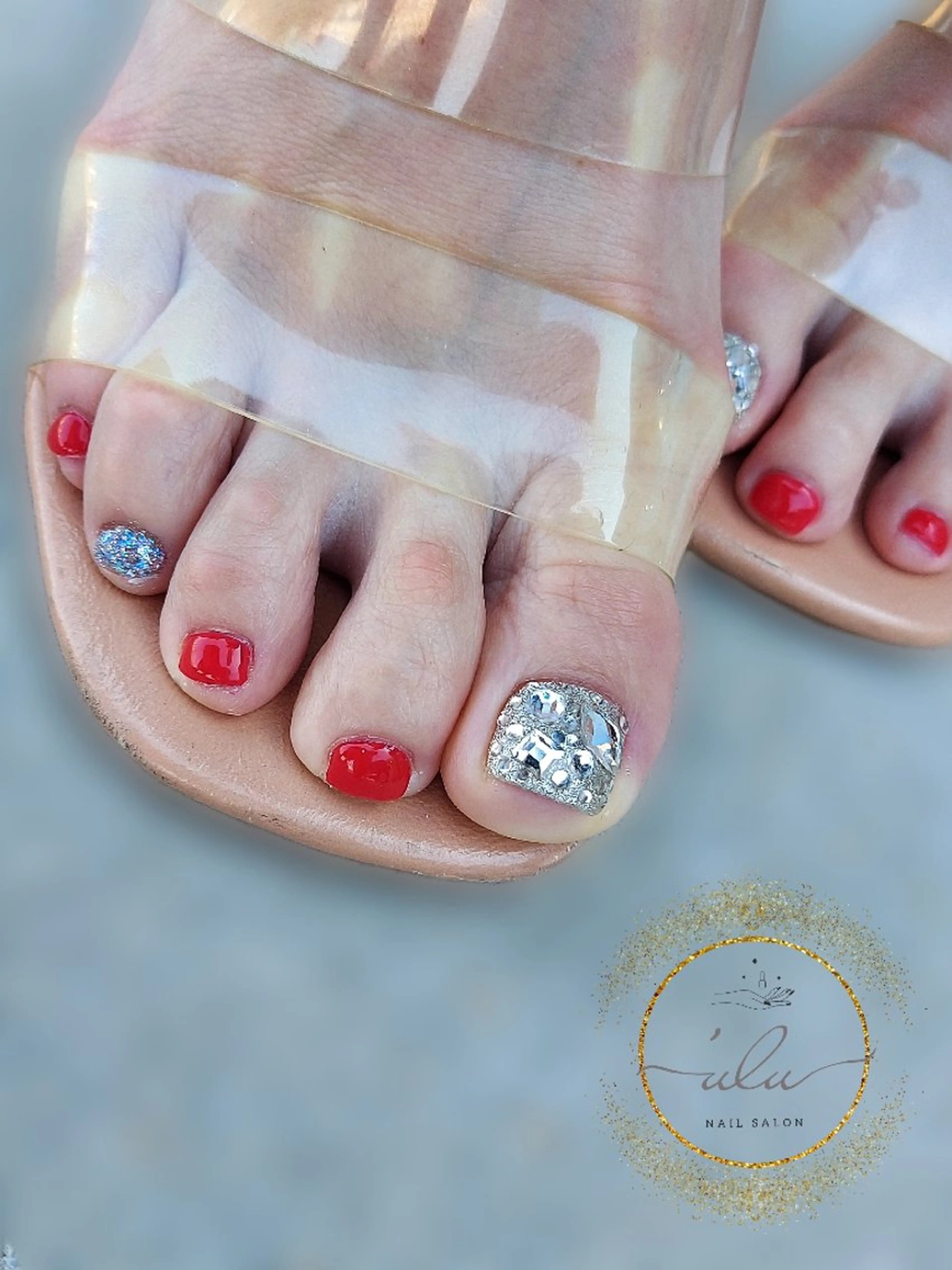 ⭐フット⭐画像持ち込みOK!フリーデザイン (オフ&ケア込み)の写真