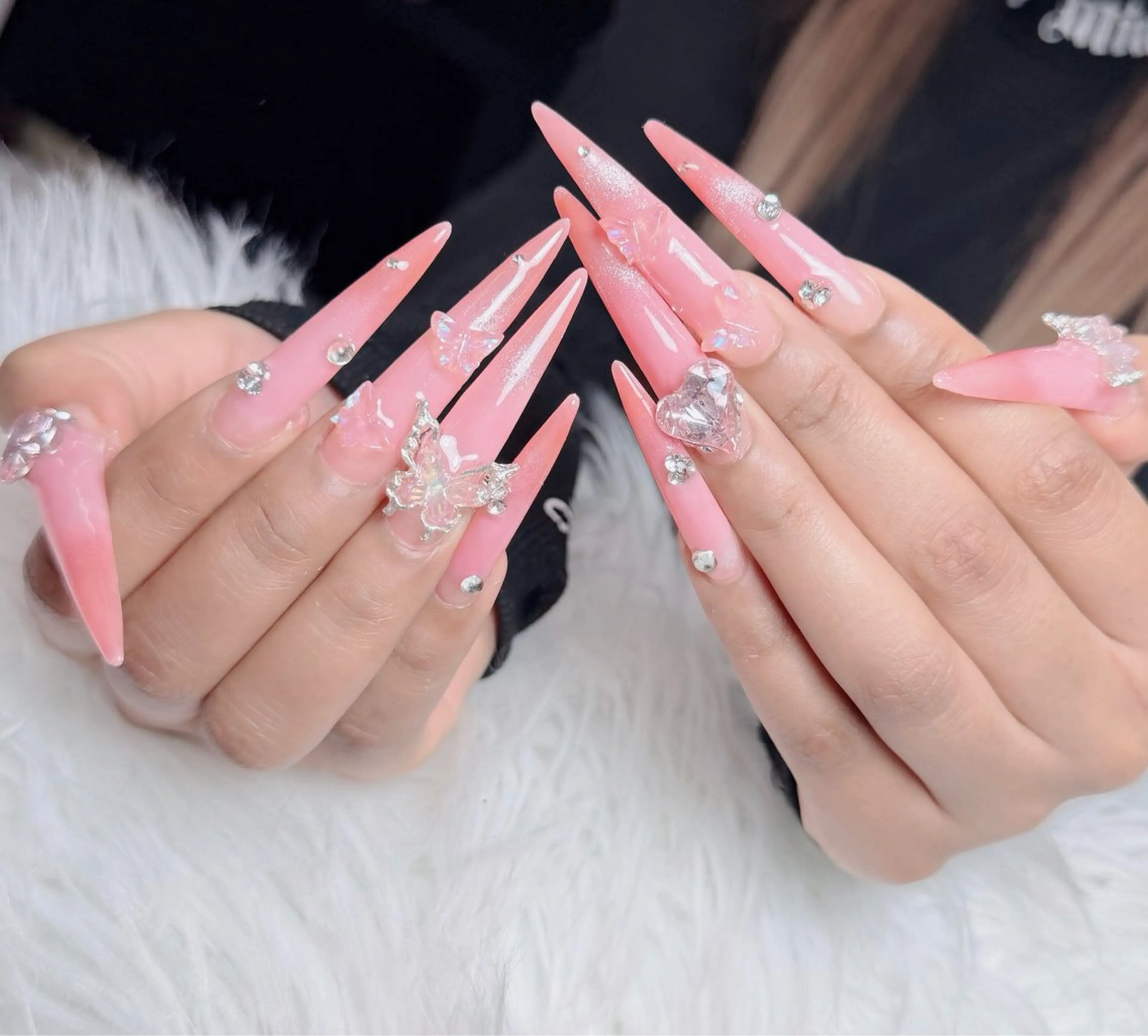 ネイル アートネイル フレンチネイル ジェルネイル 韓国ネイル マグネットネイル ハンドネイル Lenie Nail Okuboのネイルデザイン