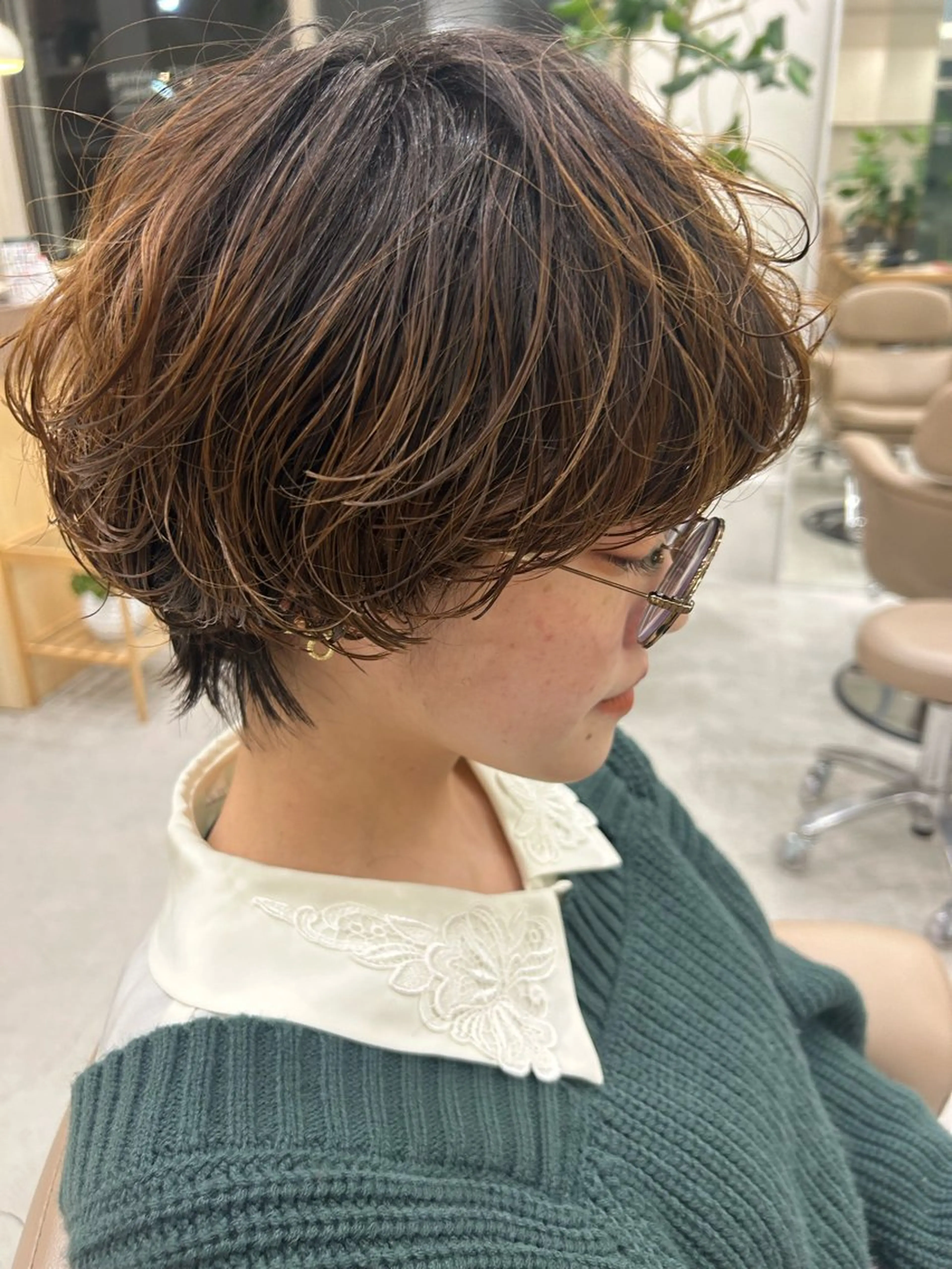 ショート 💛🤍U too e’s 鎌倉🧸のヘアスタイル