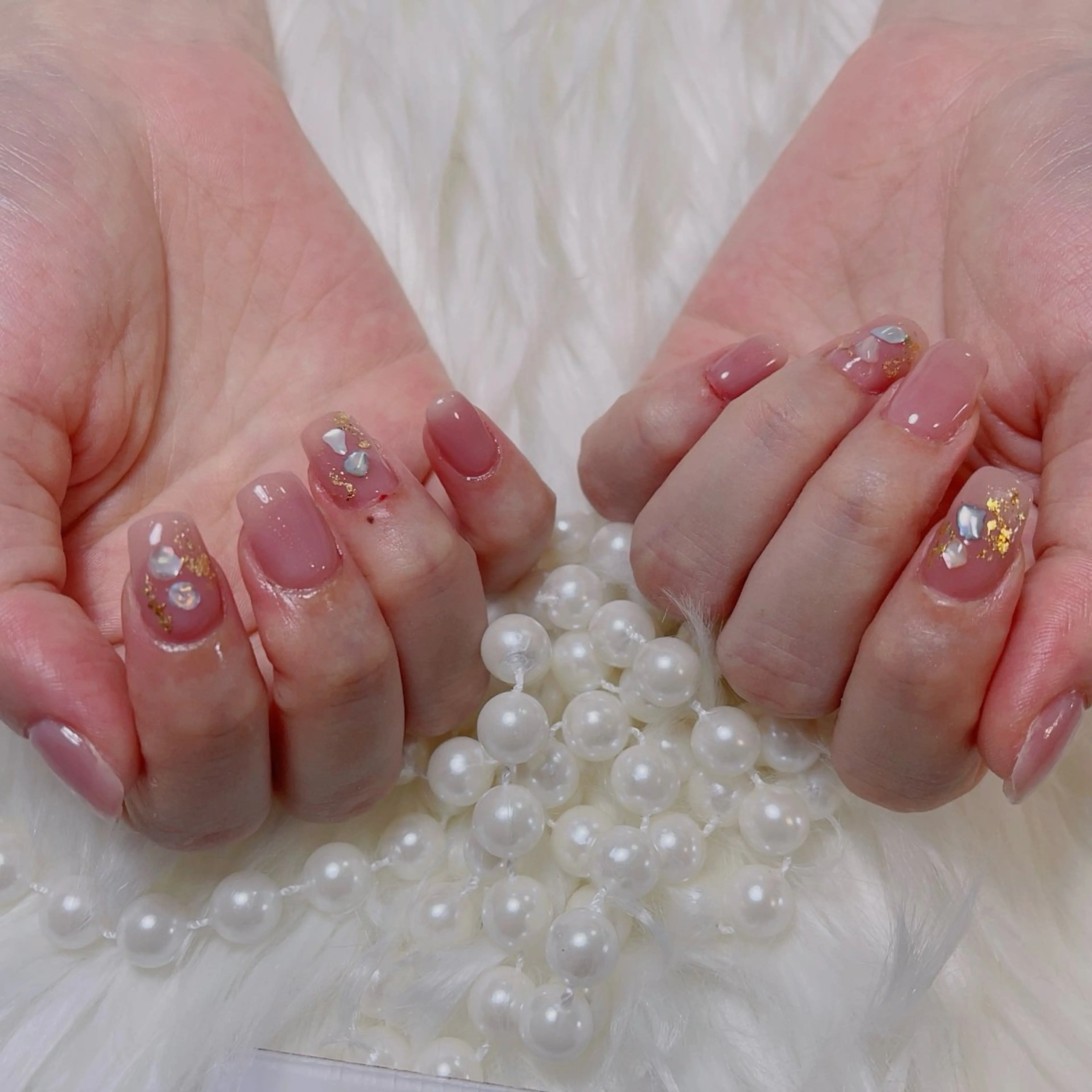 ネイル アートネイル フレンチネイル ジェルネイル グラデーション 韓国ネイル ハンドネイル 小林 あゆみのネイルデザイン