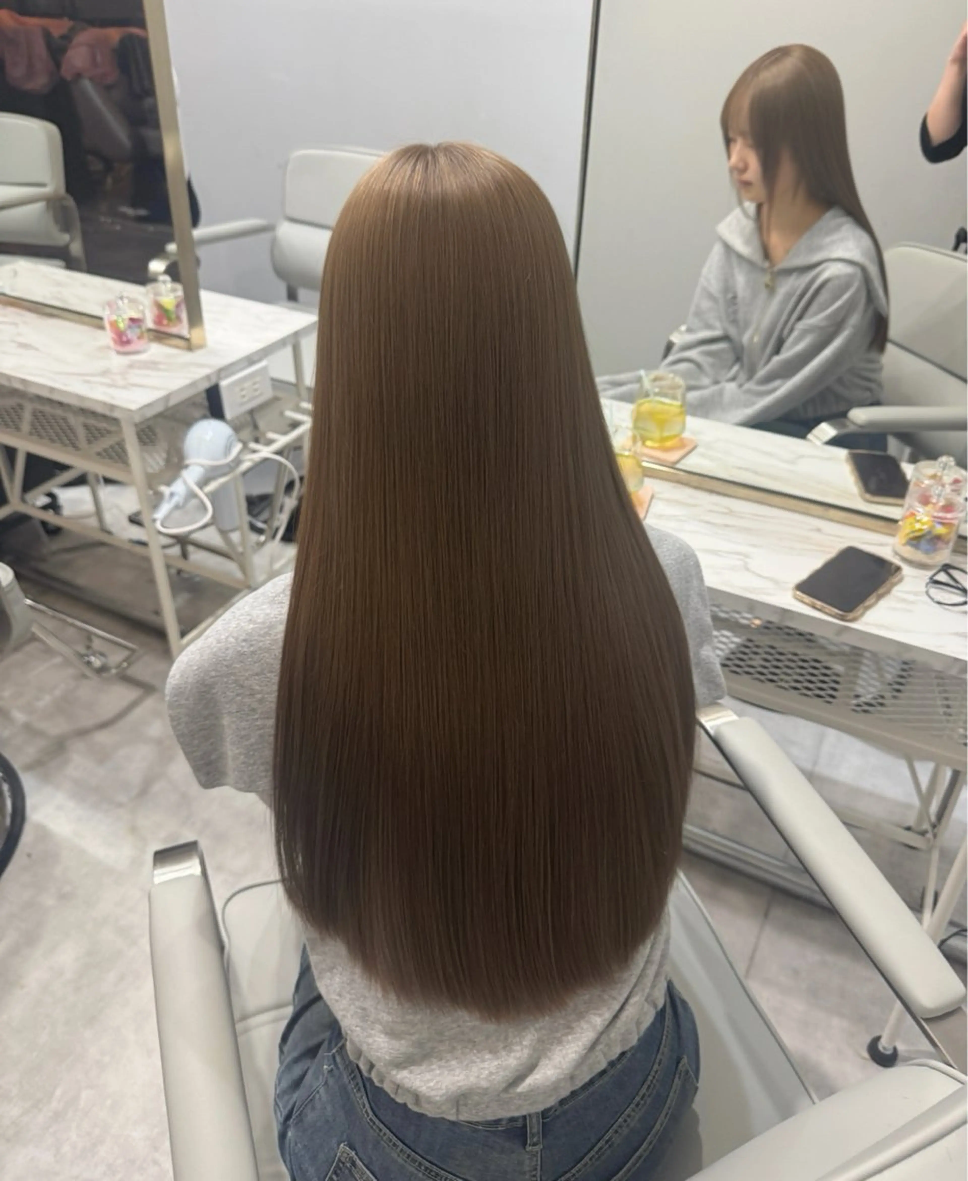 ロング カット ヘアカラー トリートメント 🩶ブリーチ/ レイヤー🩶フミカのヘアスタイル