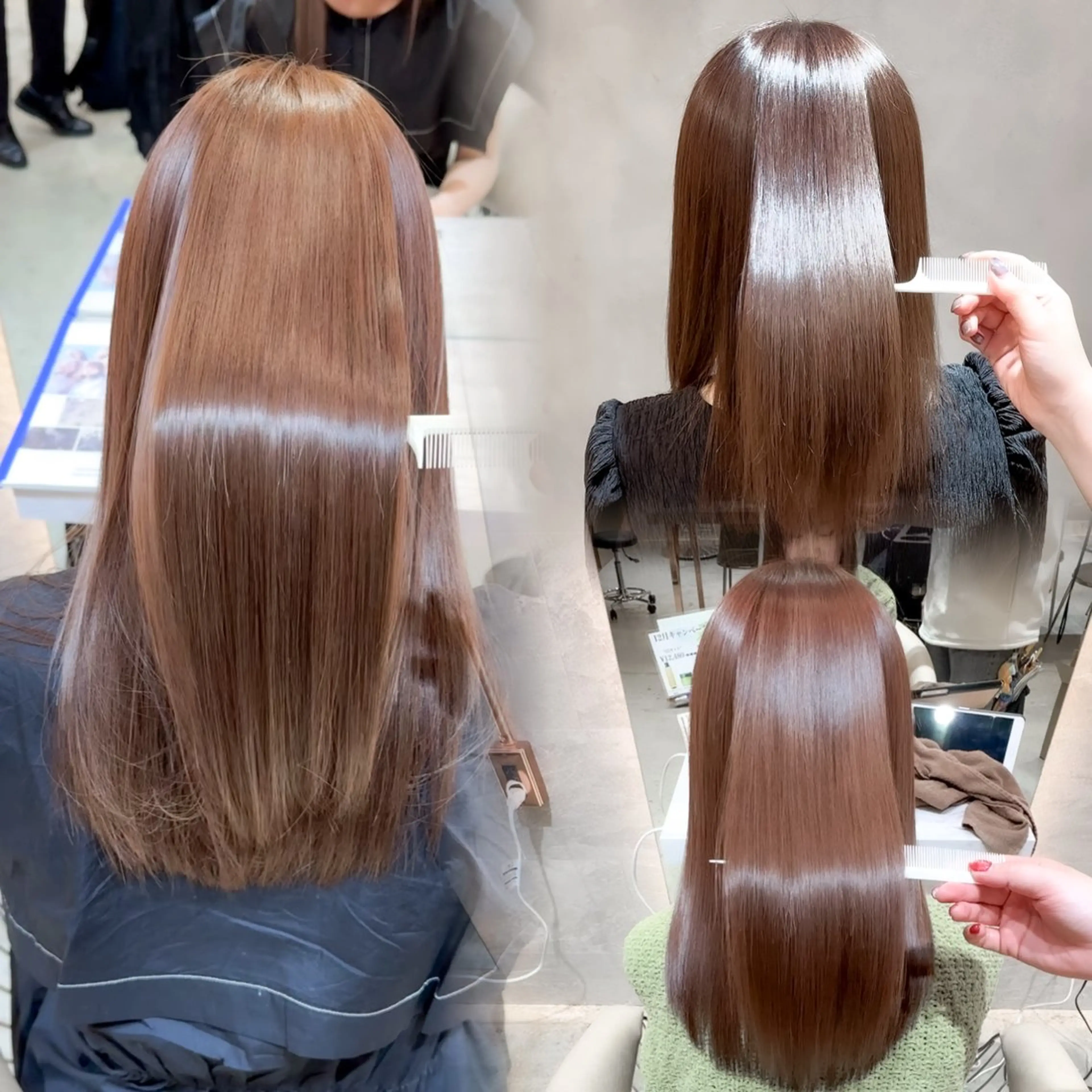 ミディアム カット 縮毛矯正 トリートメント 縮毛矯正/韓国ヘア /レイヤー🎀ミズキのヘアスタイル