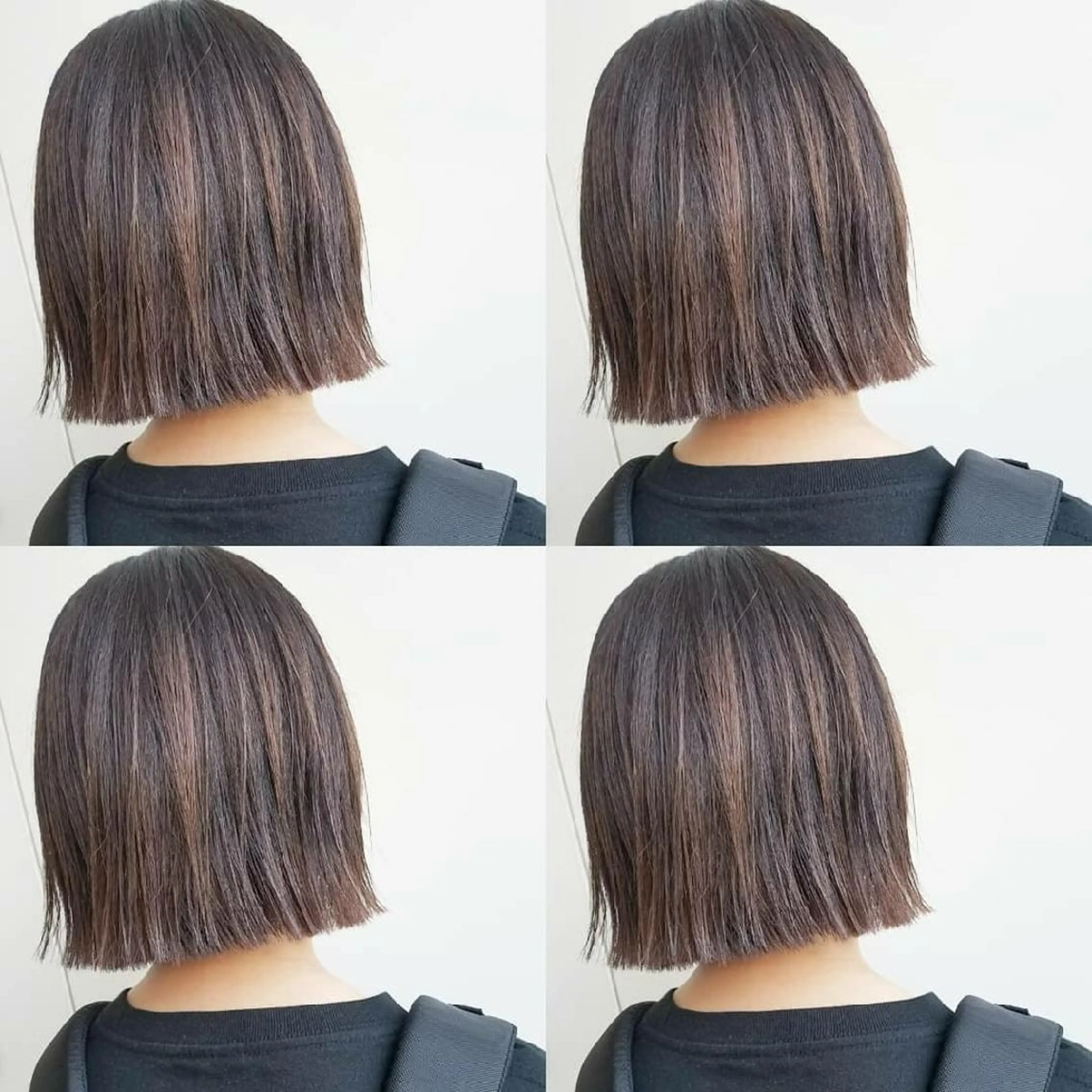 ショート カラー 切りっぱなしボブ ボブ iplus まつげ、眉毛、耳つぼのマツエク・マツパデザイン