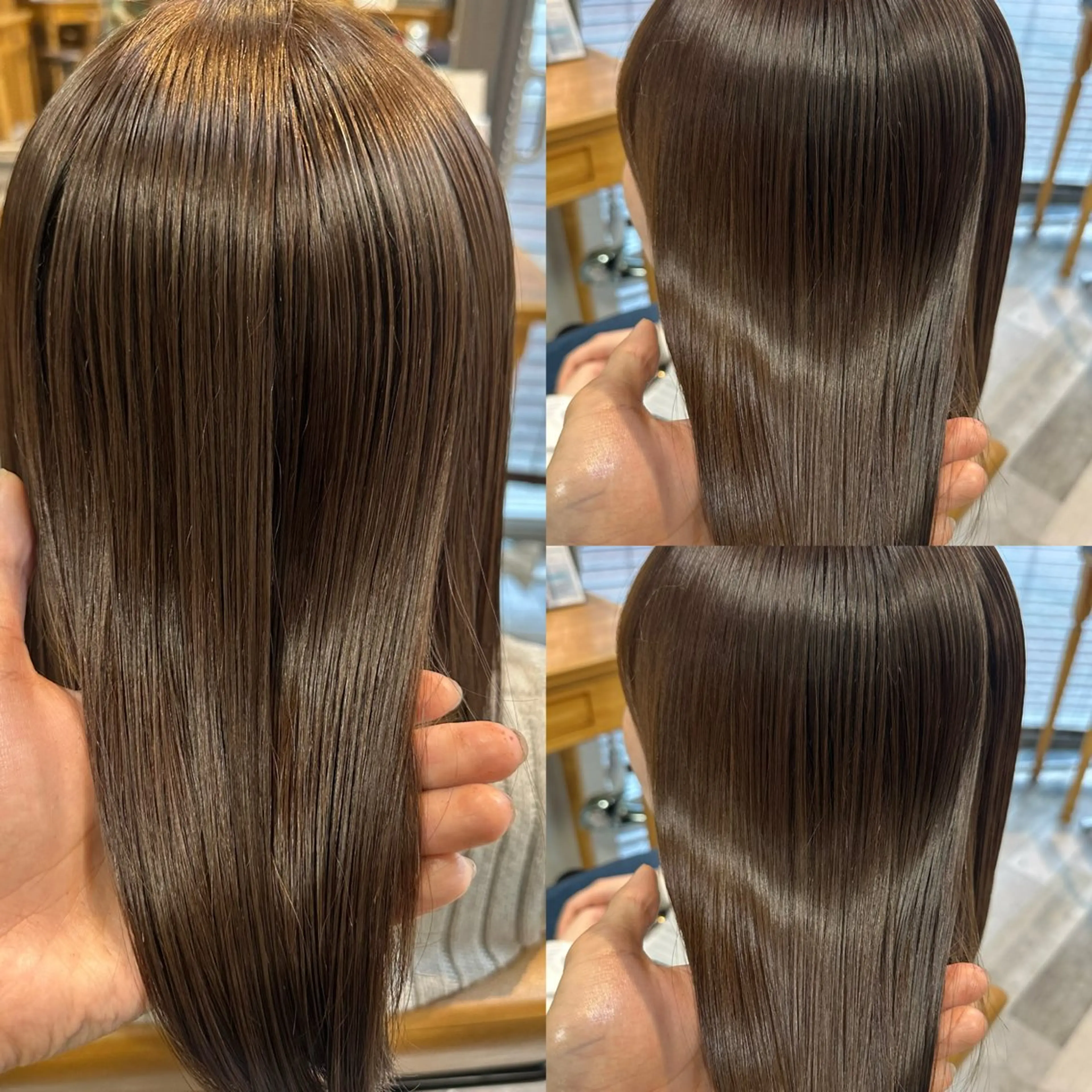 ミディアム カラー ベージュカラー ブラウンカラー ブラウンベージュ 透明感カラー 和田 直也のヘアスタイル