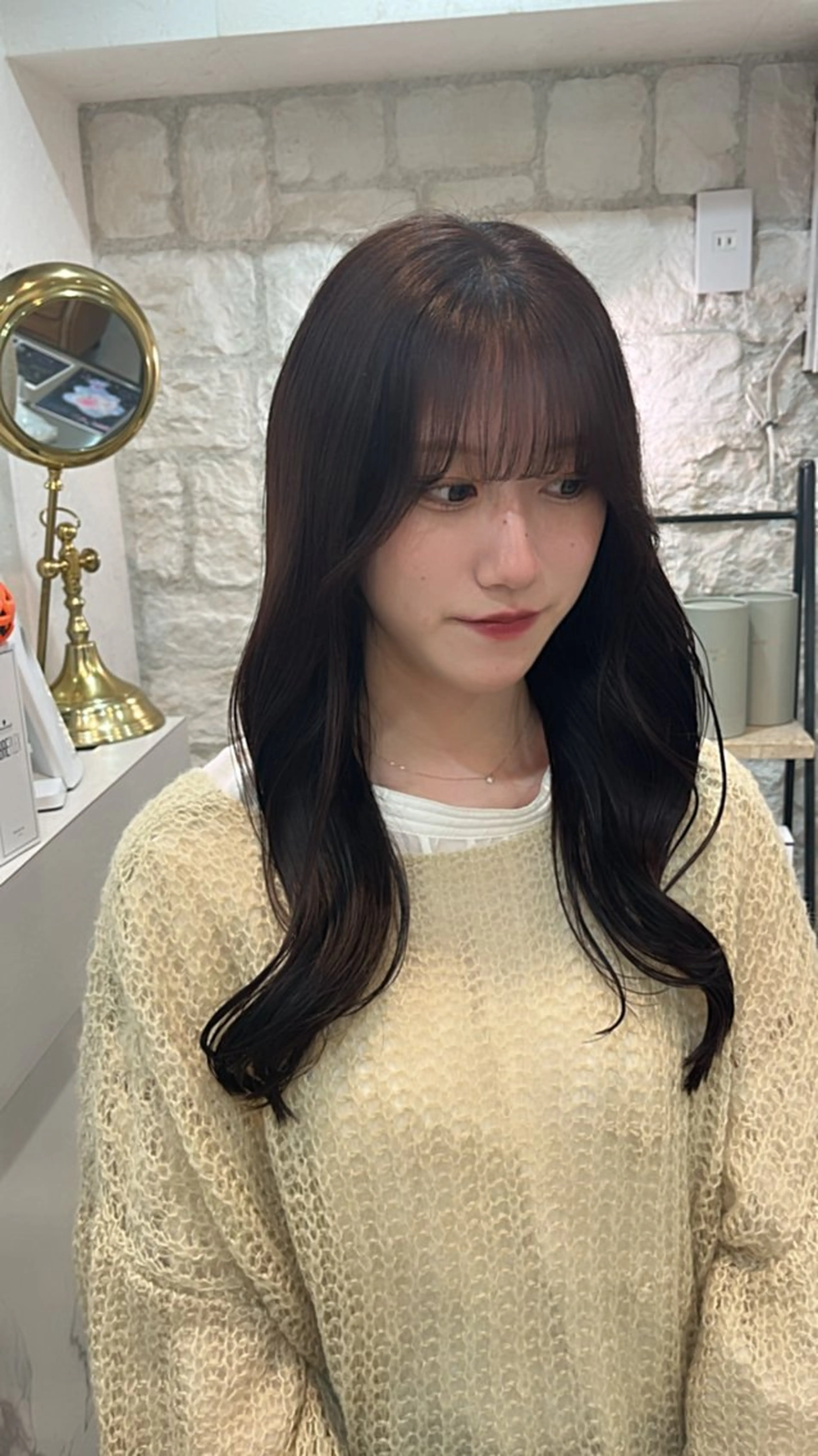 カラー ボルドーカラー ブラウンカラー 🫧Shanti🫧 ばんだいのヘアスタイル