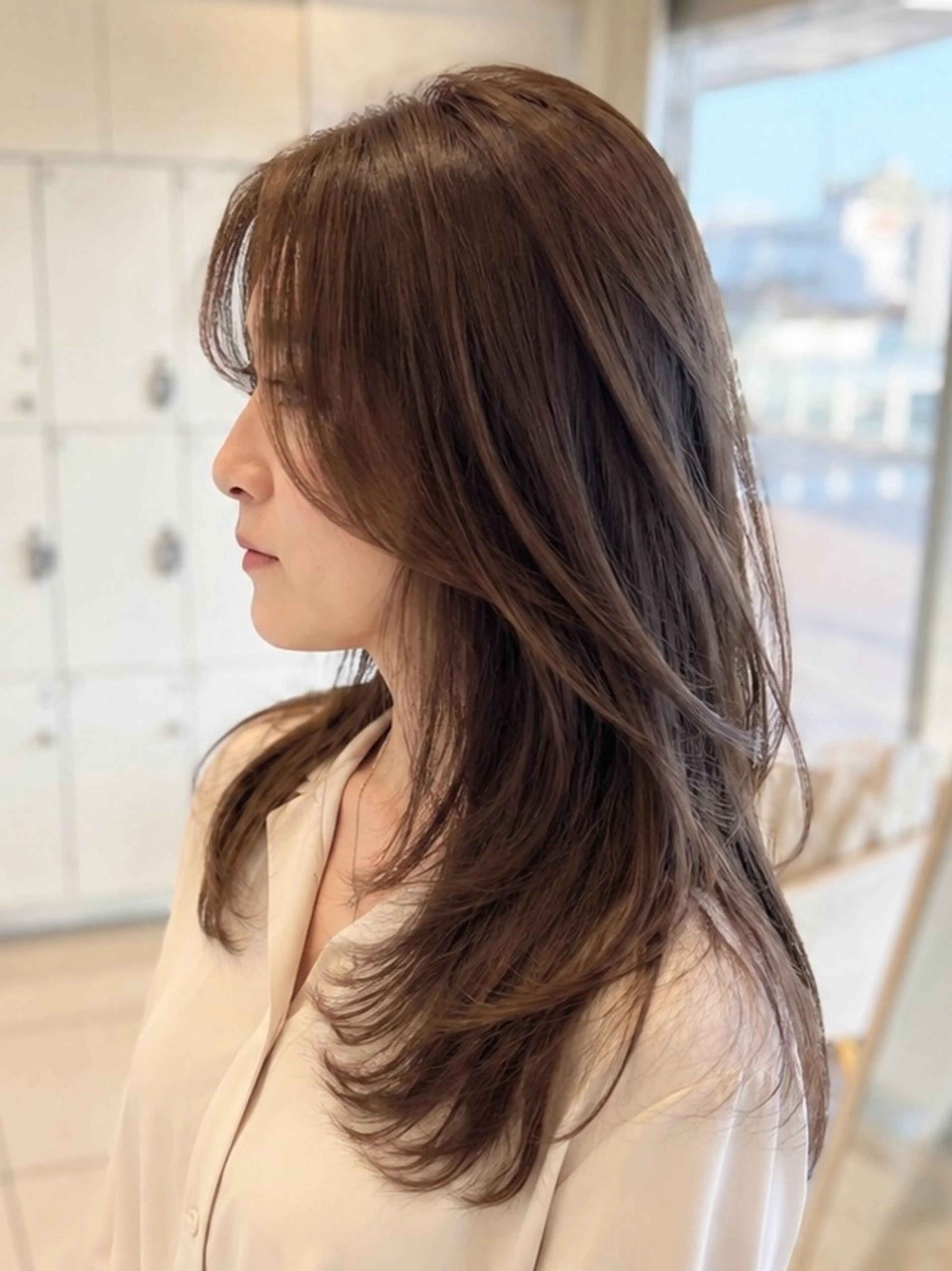 セミロング カラー カット ヘアカラー 金子 直樹のヘアスタイル