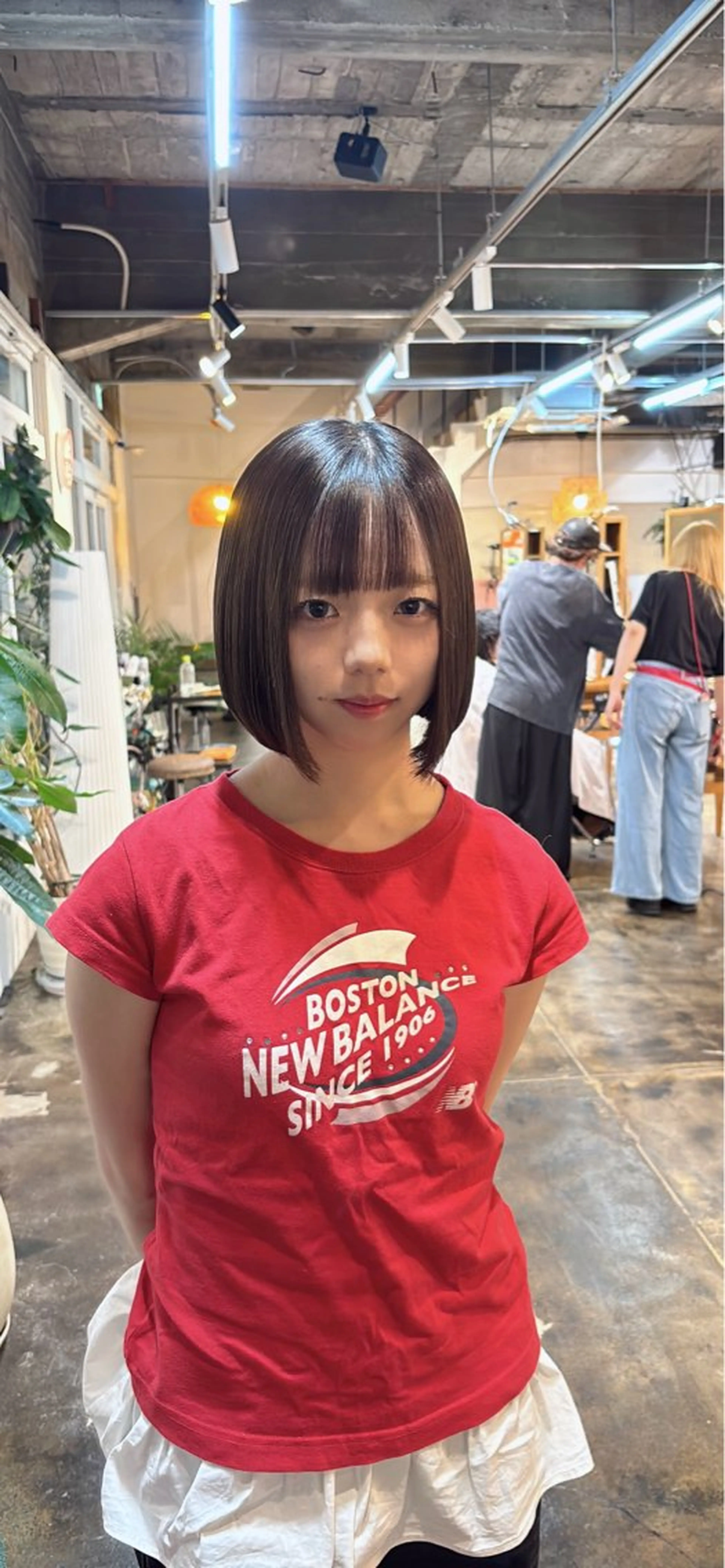 ミディアム ボブ 日比野 紅杏のヘアスタイル