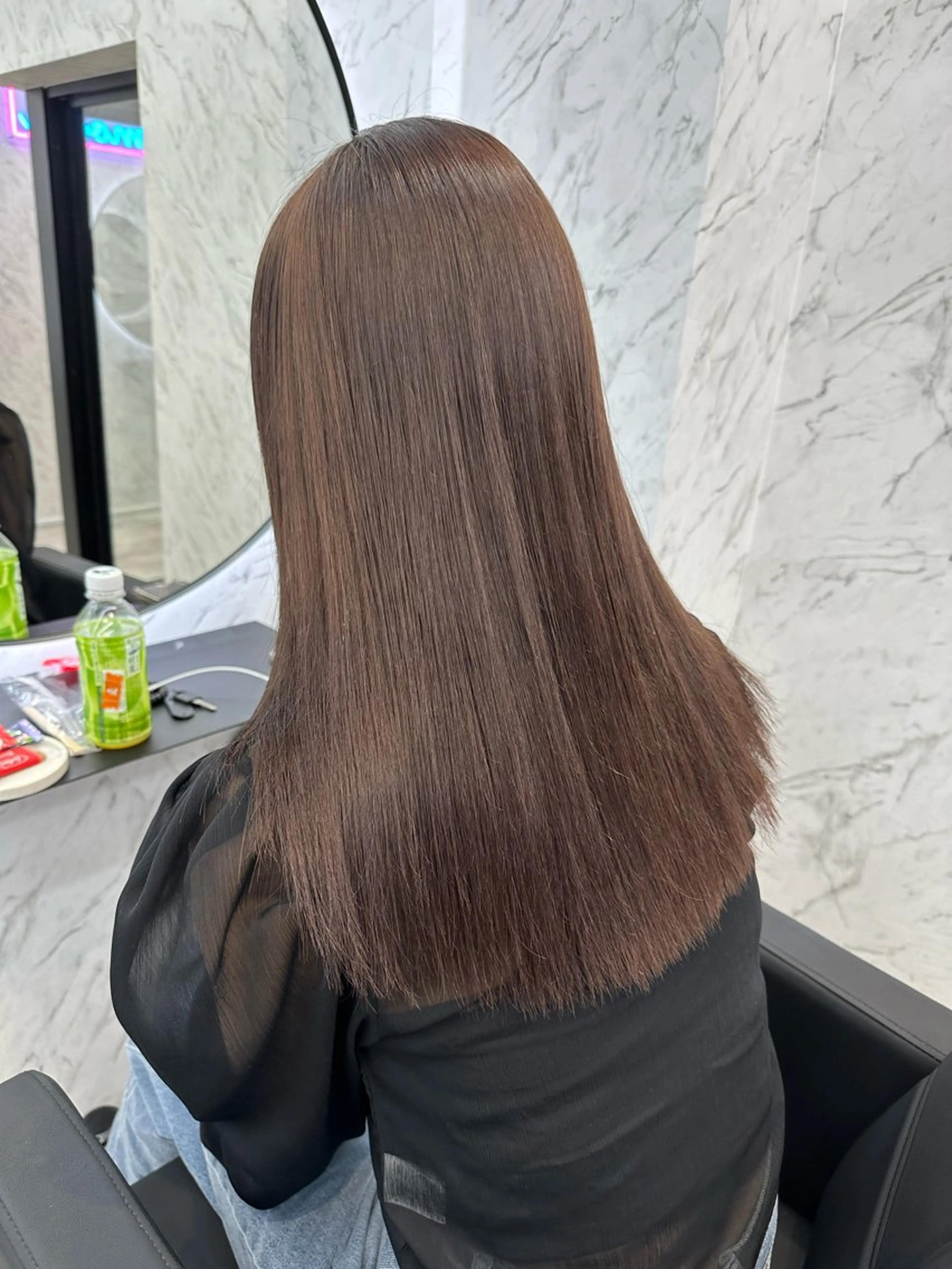 ロング カラー カット ヘアカラー 縮毛矯正 遠藤沙也加 /レイヤーカットのヘアスタイル