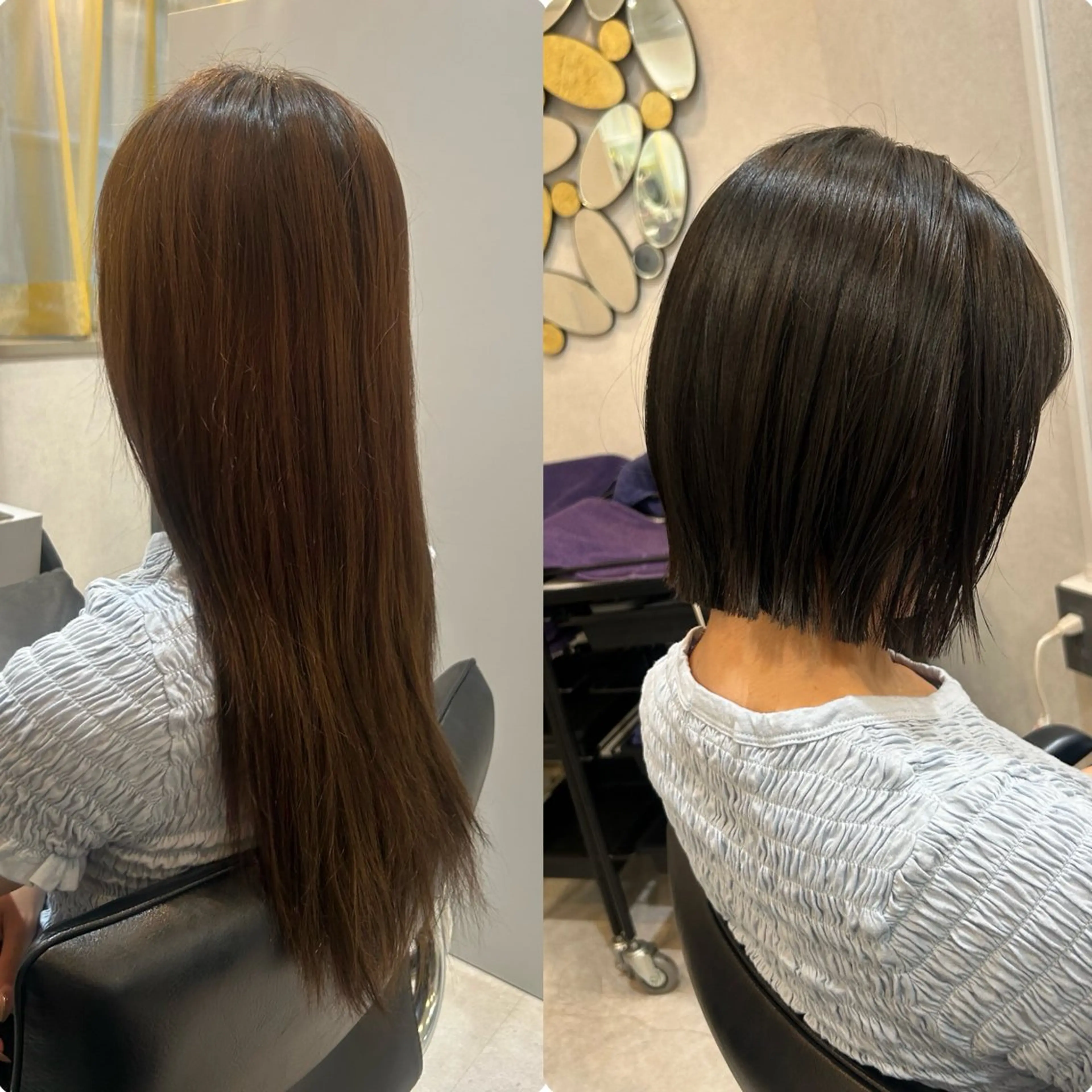 ショート カット ヘアカラー 縮毛矯正 柔らかい縮毛矯正/ ボブ/北林のヘアスタイル