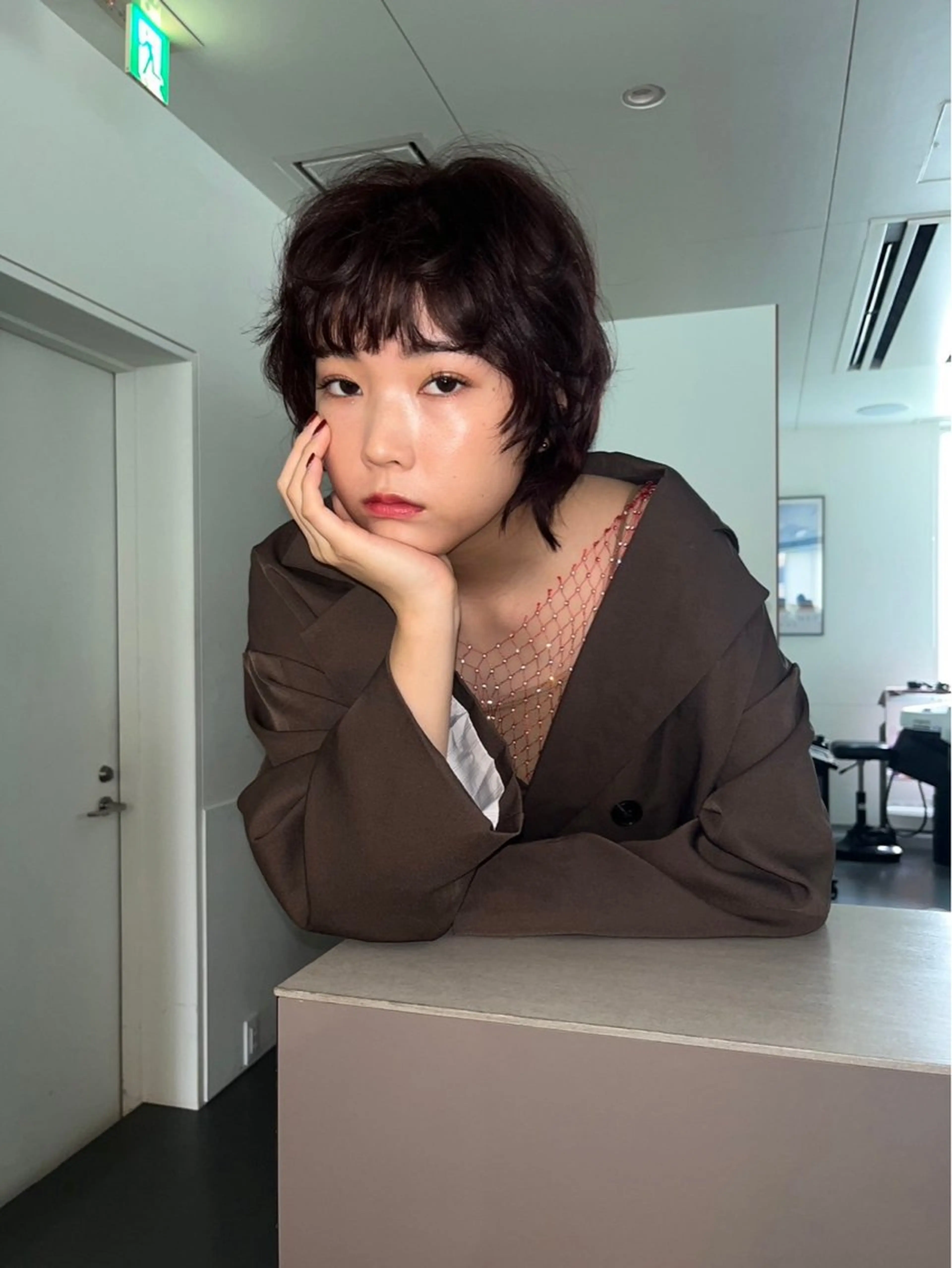 ショート 🍎デザインカラー /カエデ🍎のヘアスタイル