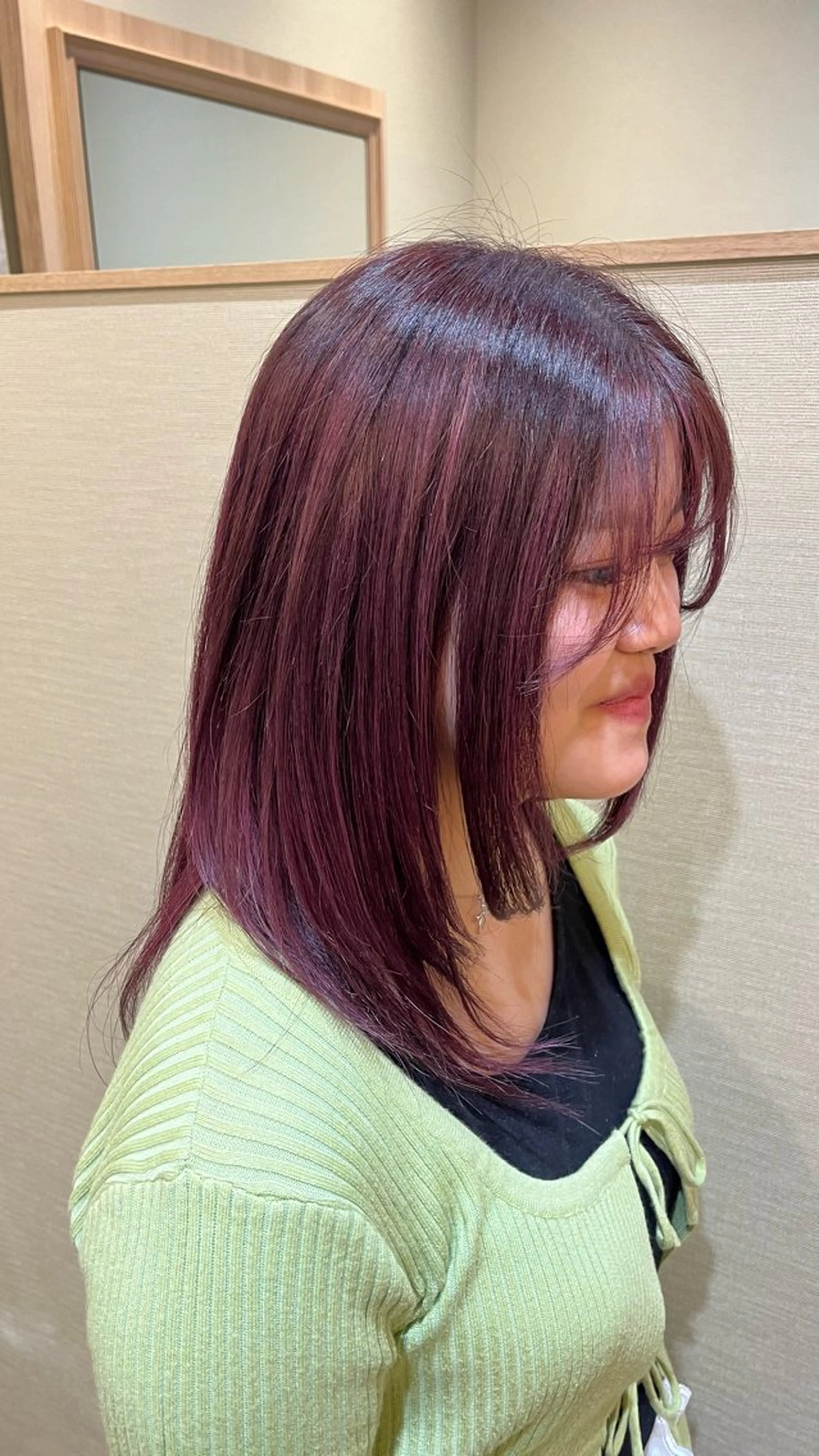 🐰顔まわりレイヤーカット➕ワンカラー➕しあわせトリートメント🐰の写真