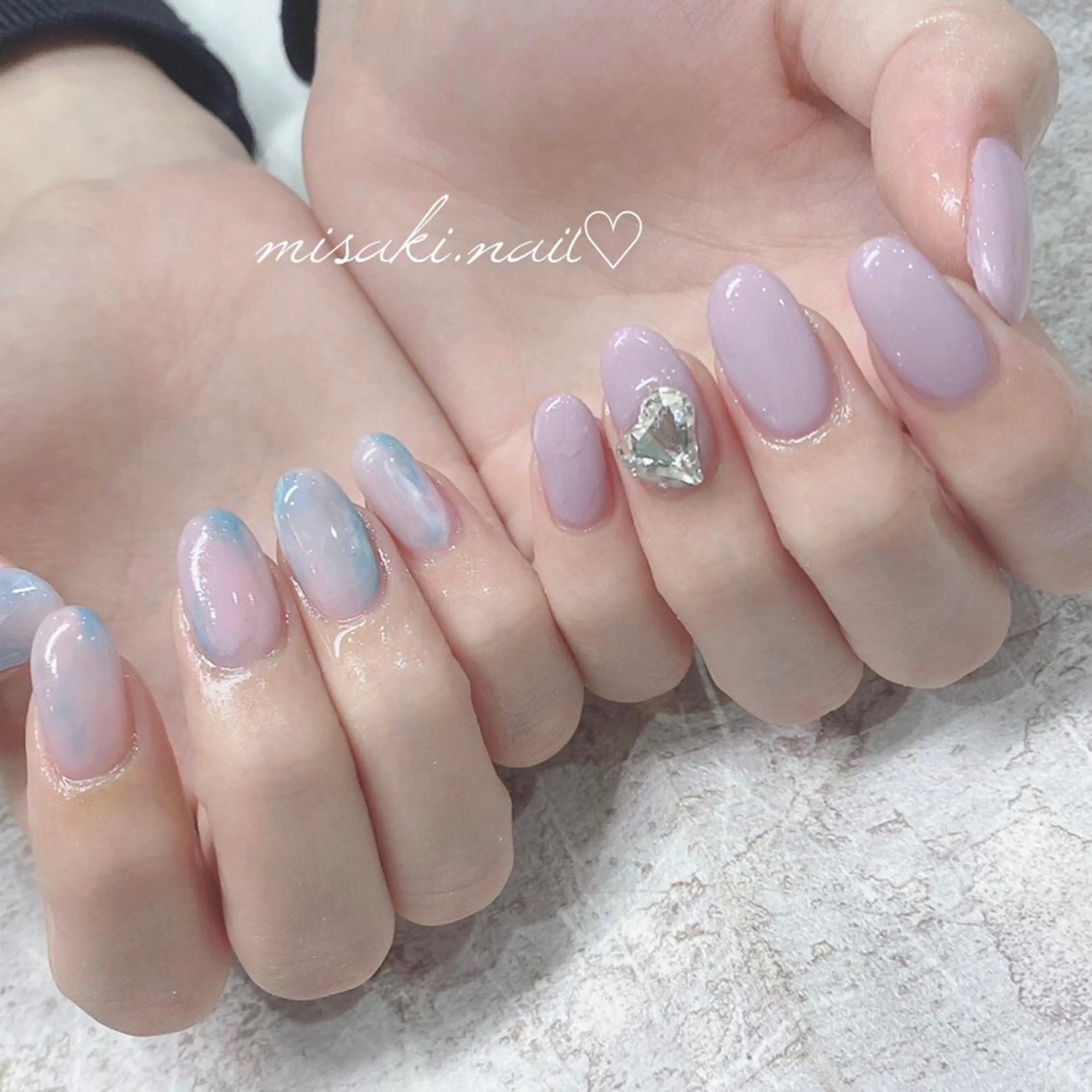 ネイル 韓国ネイル ワンホンネイル ハンドネイル nailsalon miinailsのネイルデザイン