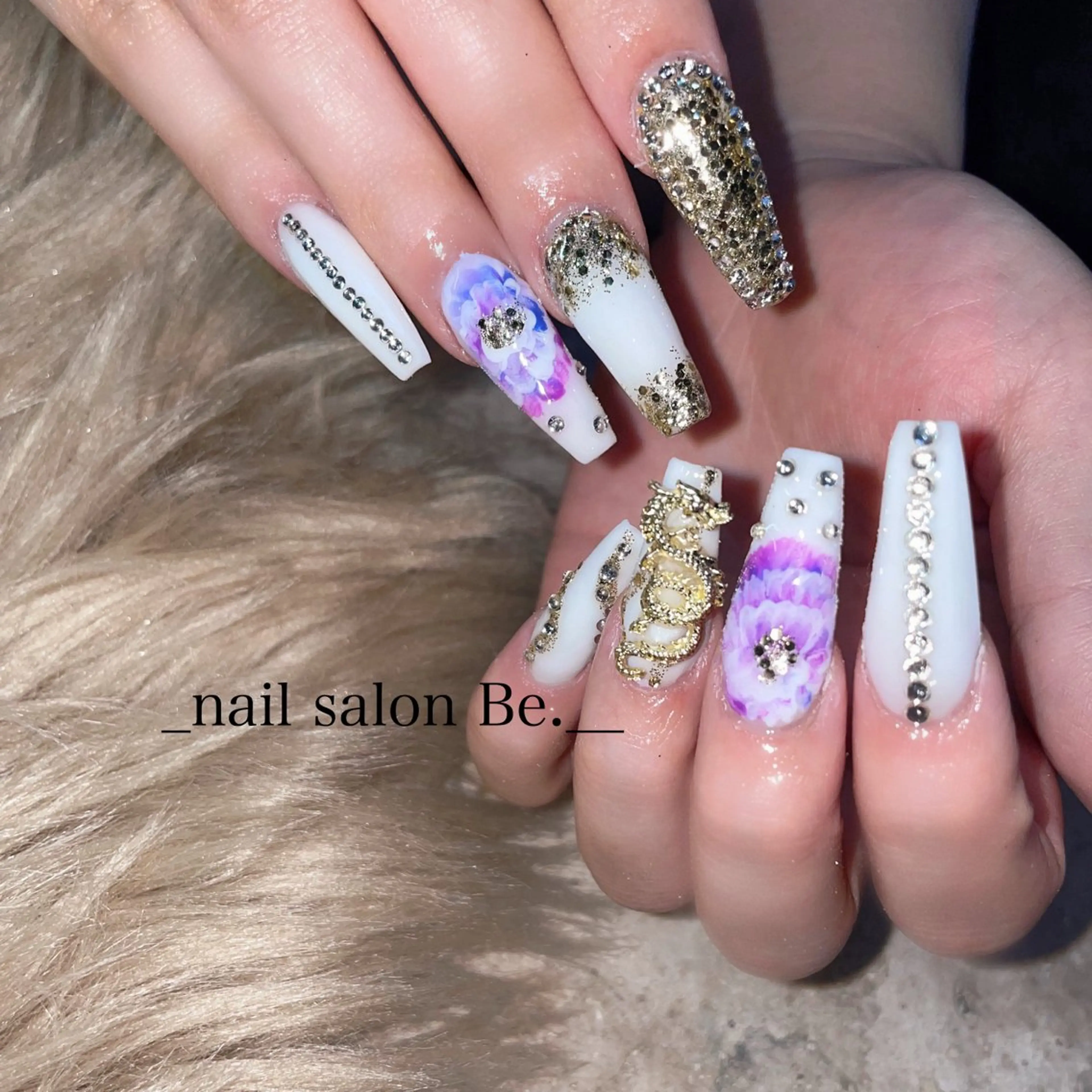 ネイル スカルプネイル nail salon Be.のネイルデザイン