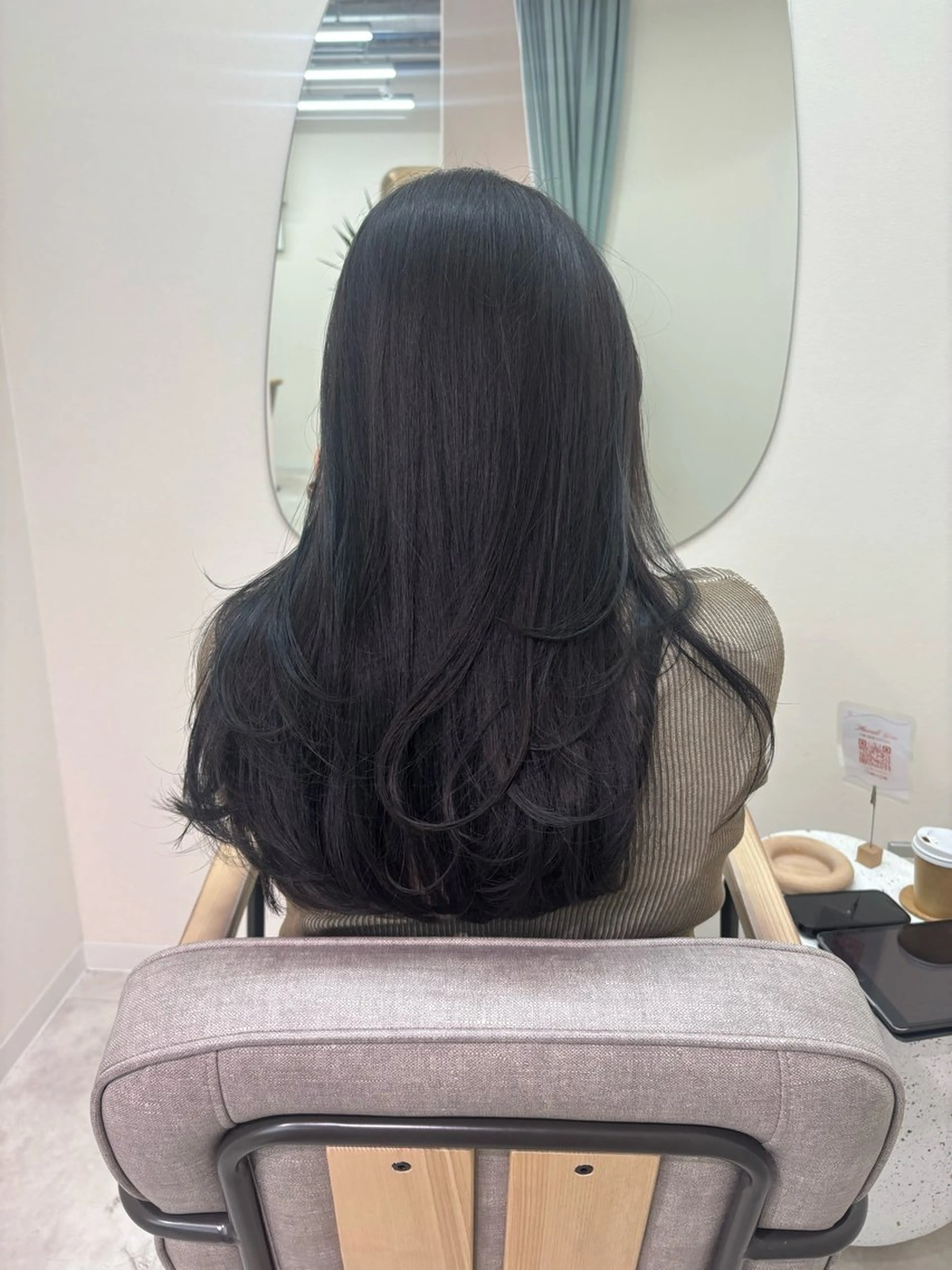 ロング カラー カット ヘアカラー トリートメント ヘッドスパ 広島/ヘアセット /ベージュ/わかなのヘアスタイル