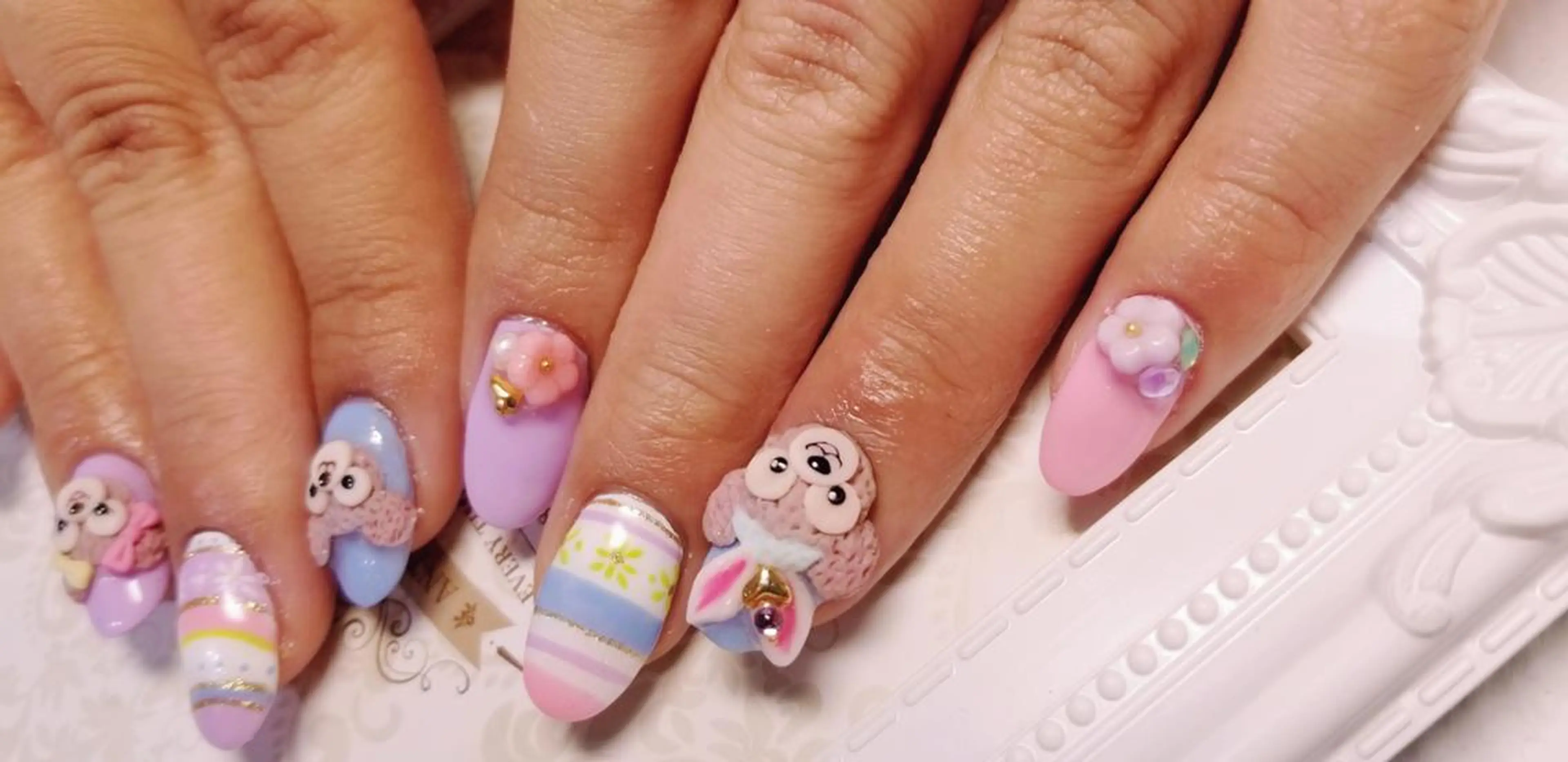 ネイル イースター おで@ oderi_nailのネイルデザイン
