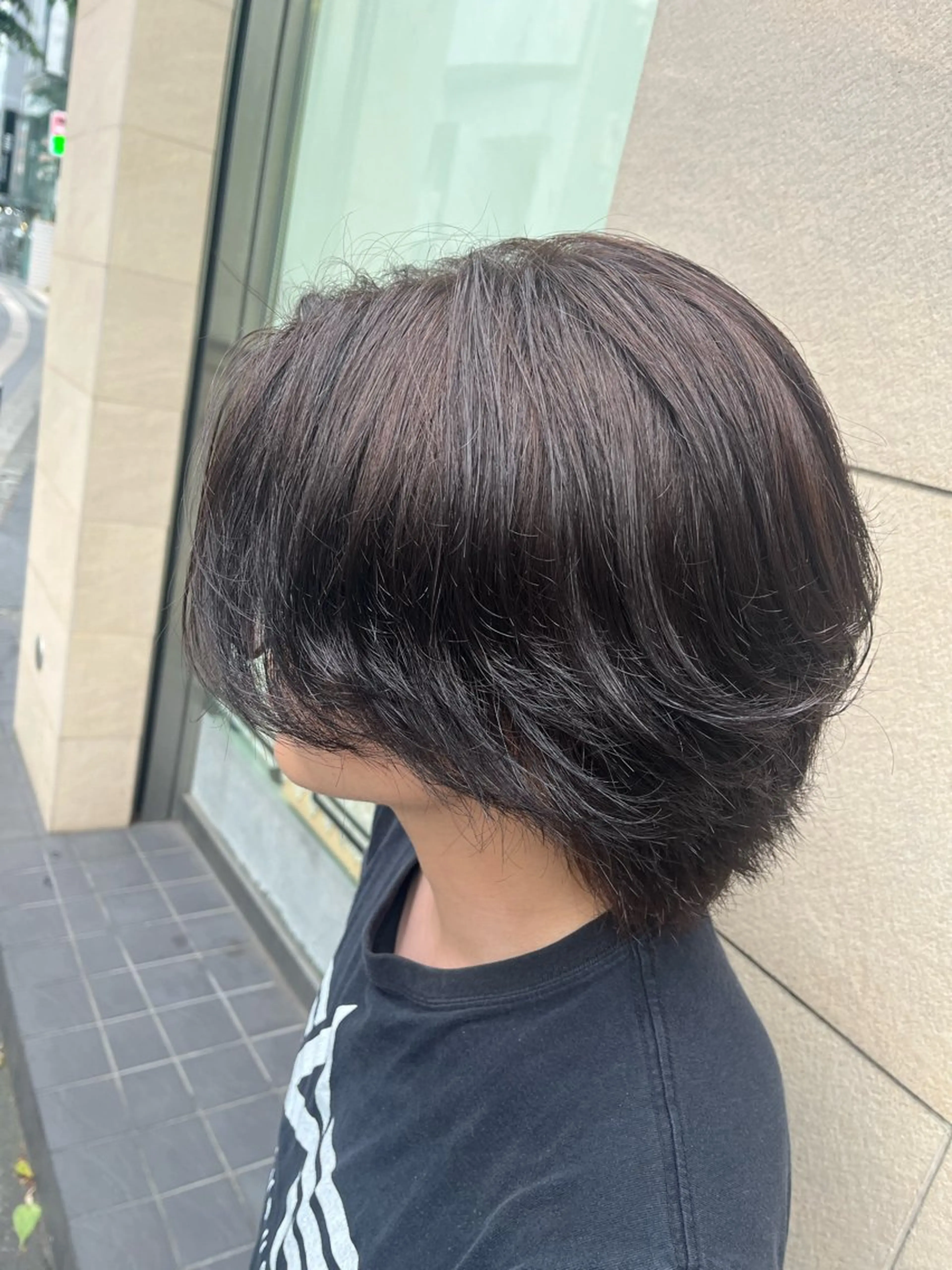 ショート カラー シャドウパーマ/ピン パーマ/だいじゅのヘアスタイル