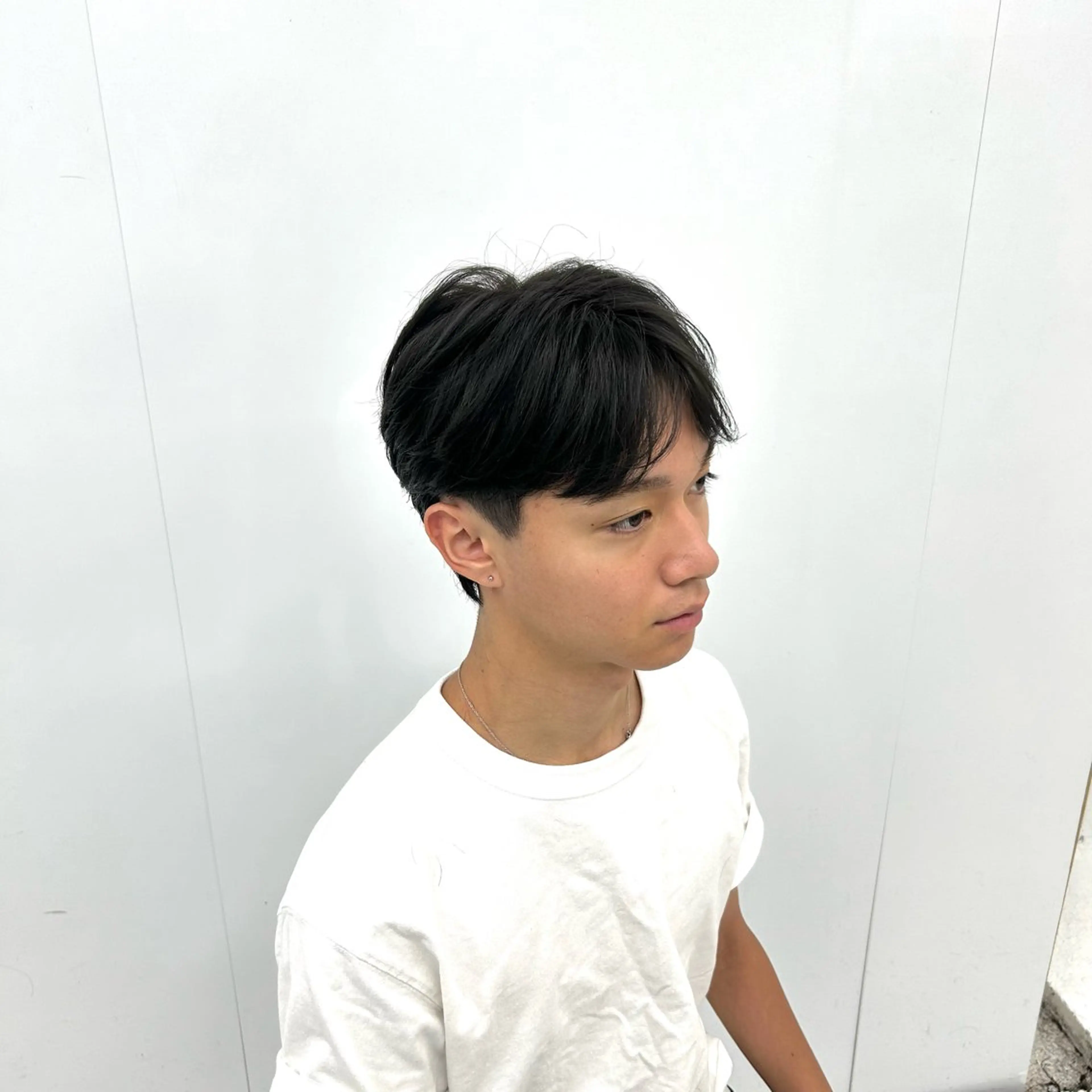 ショート メンズ センターパート カット 【メンズパーマ特化】 🍏網中勇喜のヘアスタイル