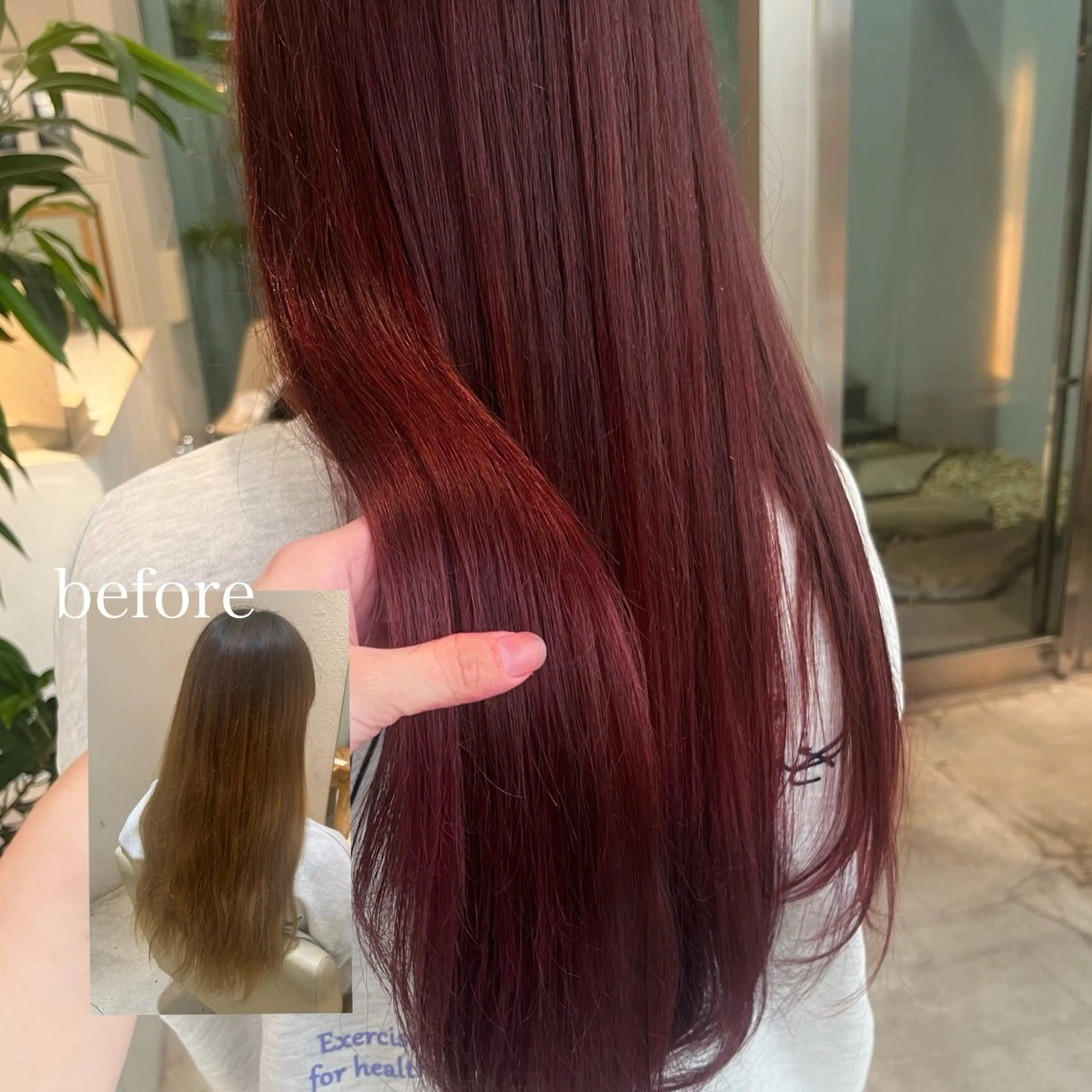 ロング カラー riri🎀 透カラー/曲がる縮毛のヘアスタイル