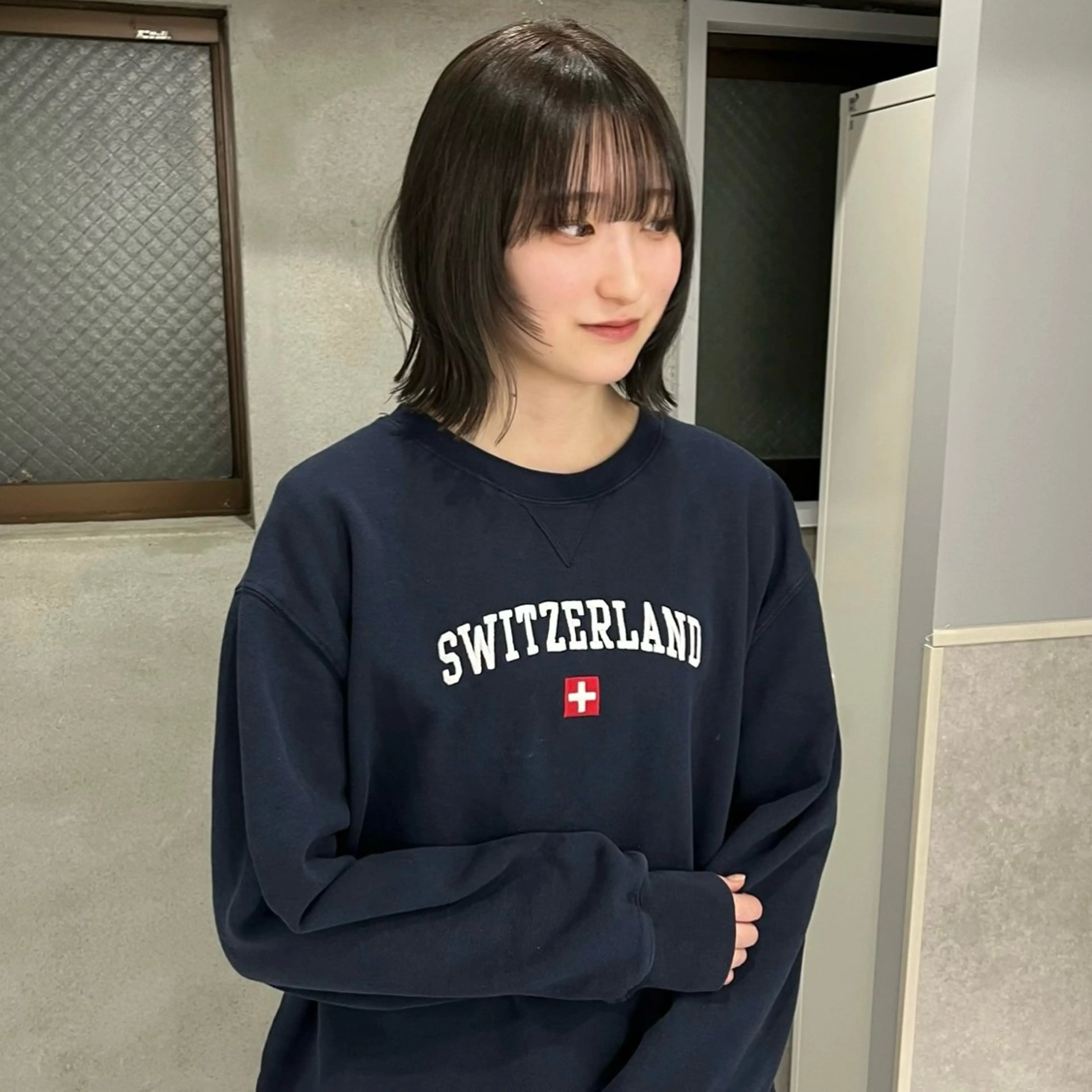 カラー アッシュ アッシュグレー アッシュグレージュ 透明感カラー グレージュ riko/レイヤー カット/ヘアセットのヘアスタイル