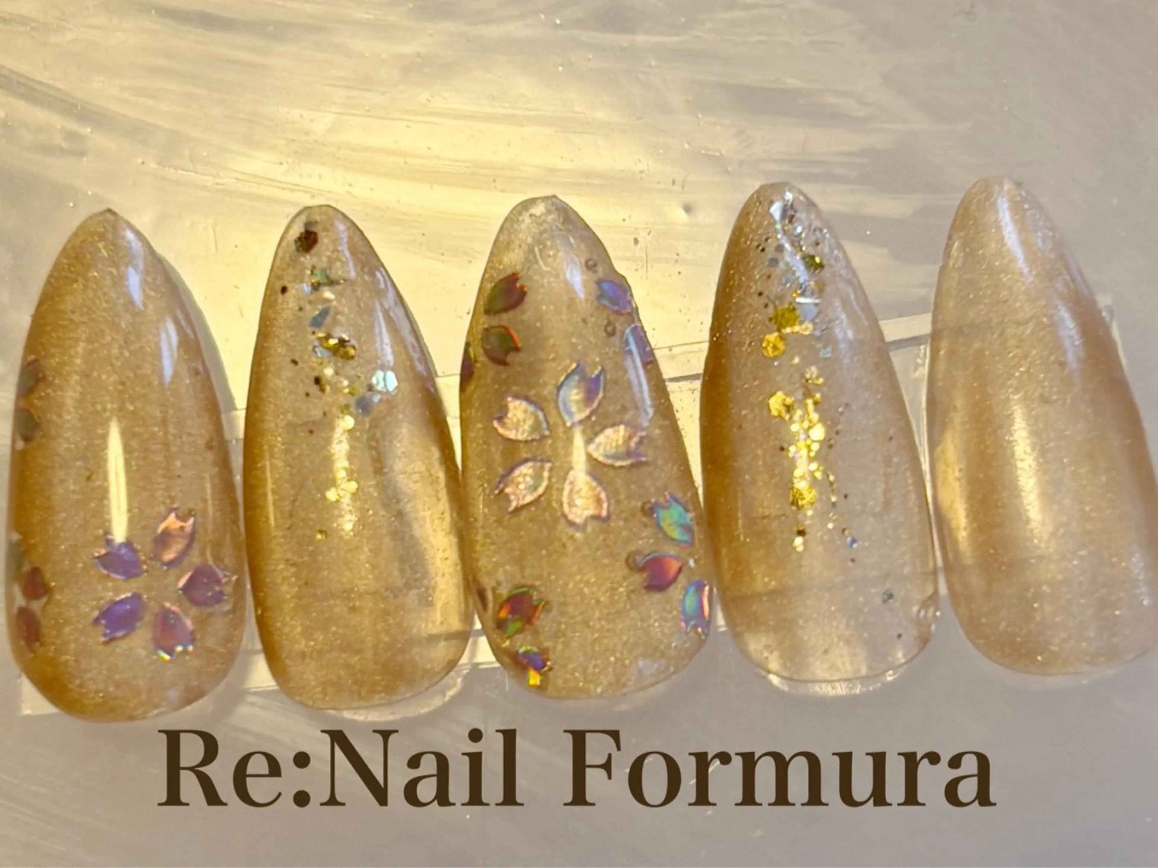 ミディアム ハンドネイル Re:Nail Formula所属・kido chieのネイルデザイン