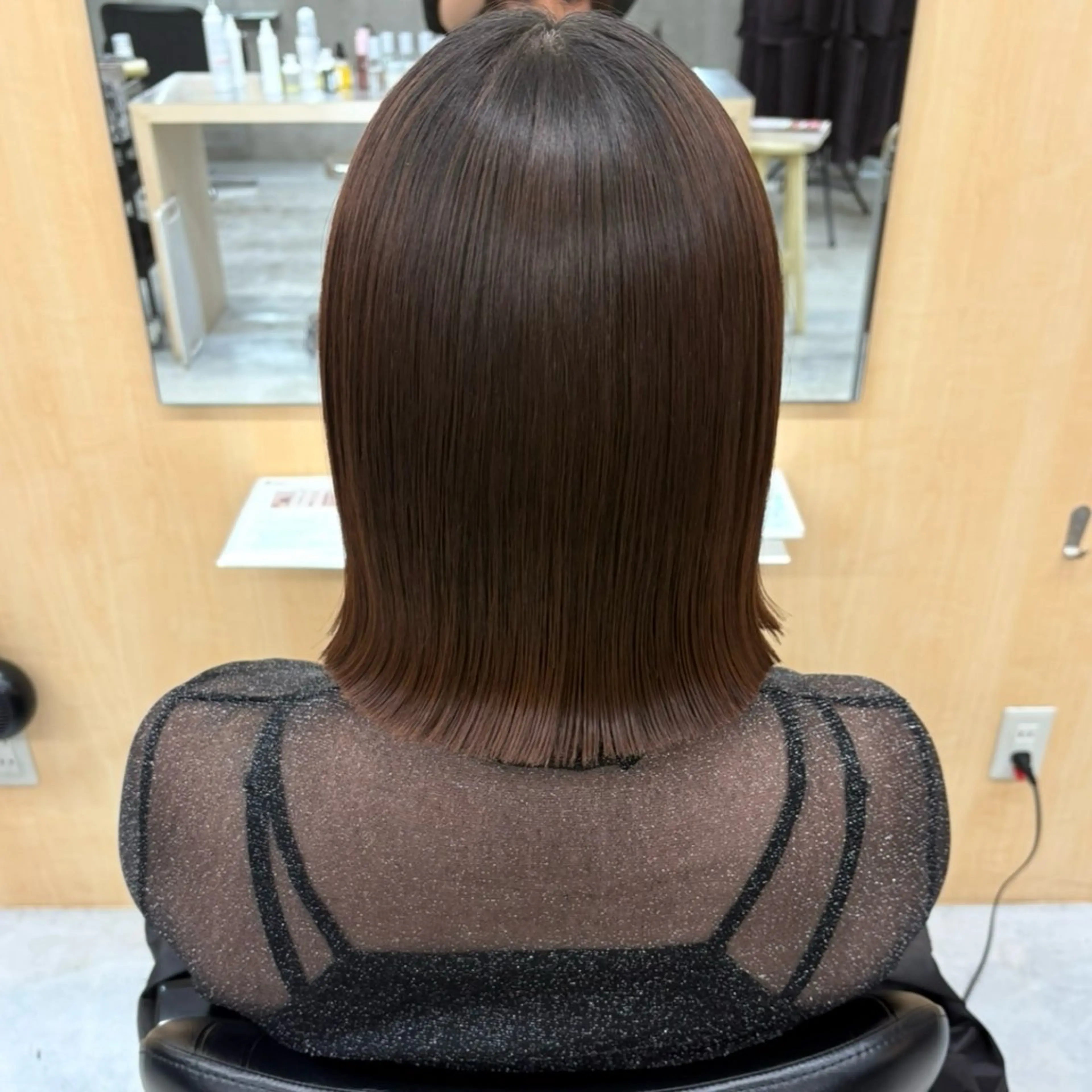 ミディアム ボブ カット 韓国レイヤー/暖色 カラー/KOTONEのヘアスタイル