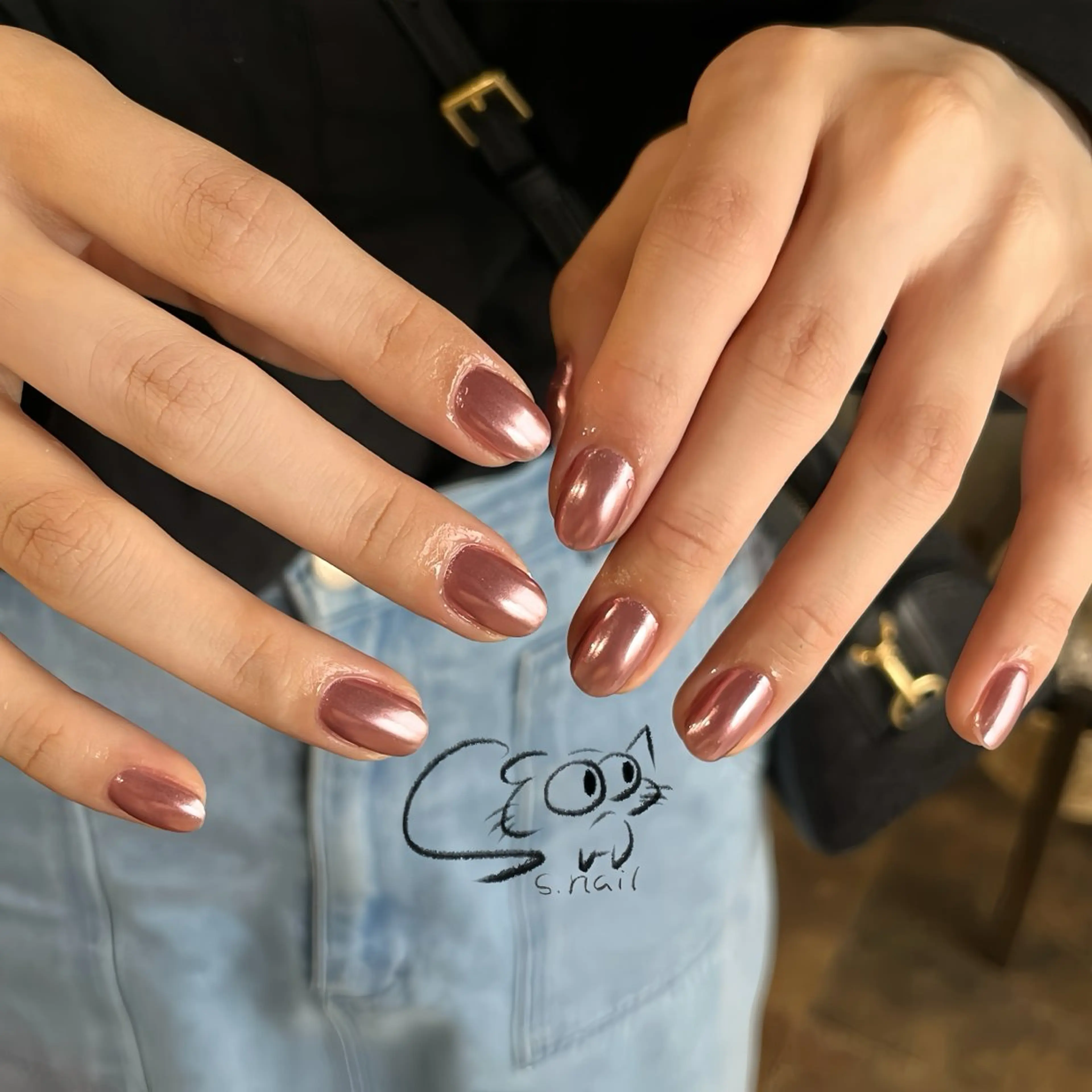 ネイル チークネイル フレンチネイル グラデーション マグネットネイル ワンカラーネイル S.nail _のネイルデザイン