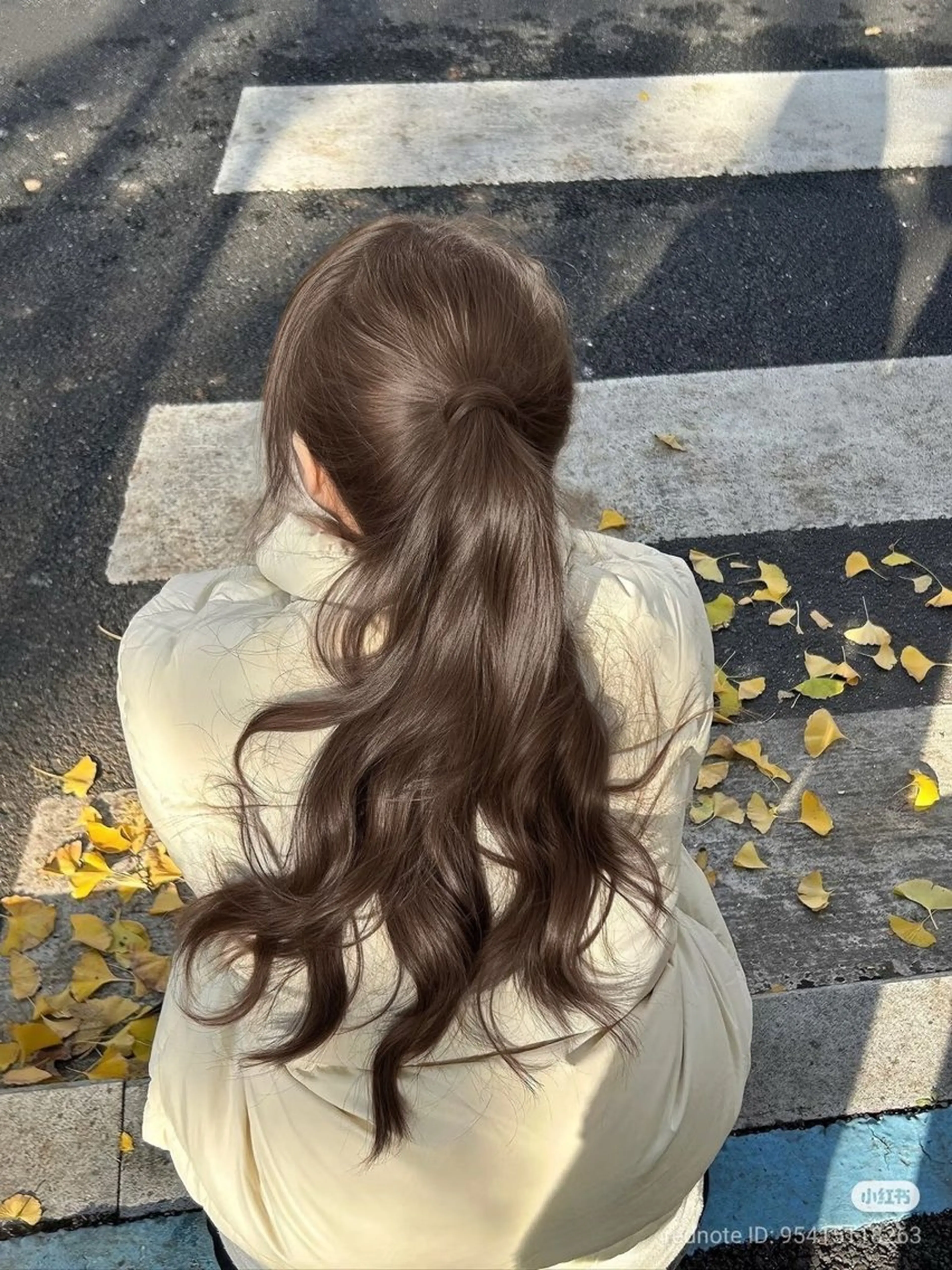 ロング カラー 透明感カラー グレージュ/あいのヘアスタイル