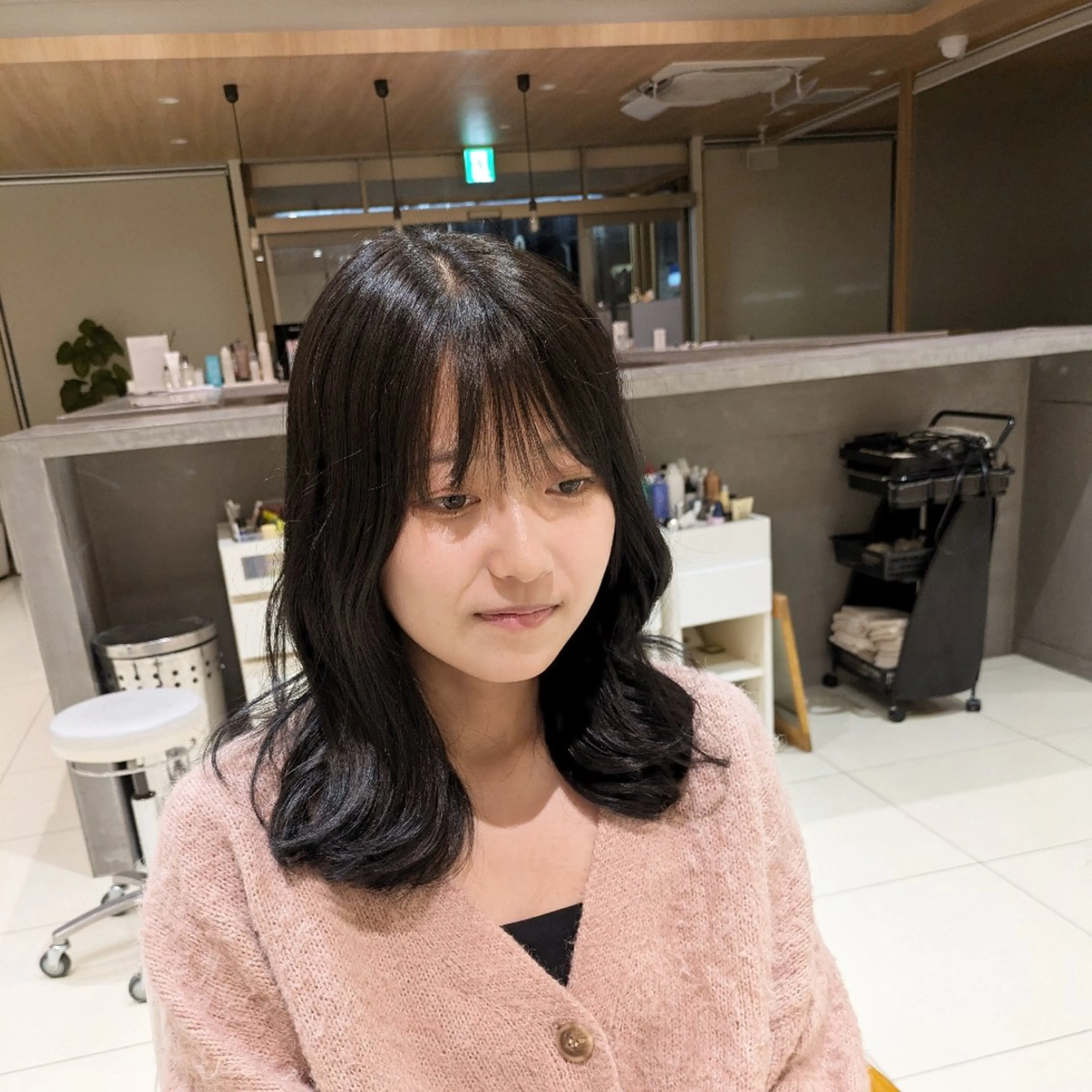 ロング 韓国風ヘア レイヤーカット 🍒memelu 御影店🍒のマツエク・マツパデザイン