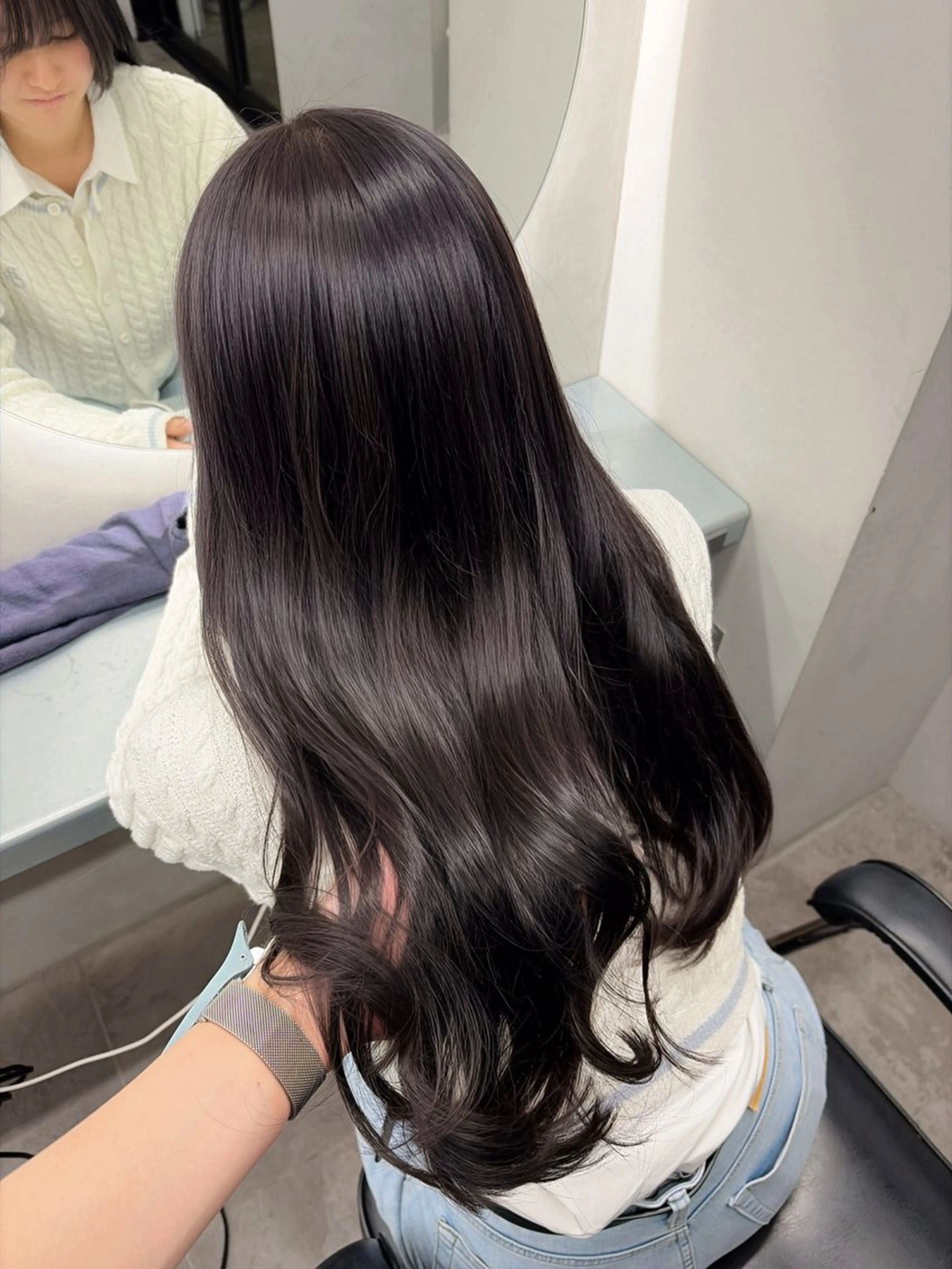 カラー ヘアカラー トリートメント ヘッドスパ ヘアセット 透明感/グレージュ/ ベージュ/るな🪽のヘアスタイル