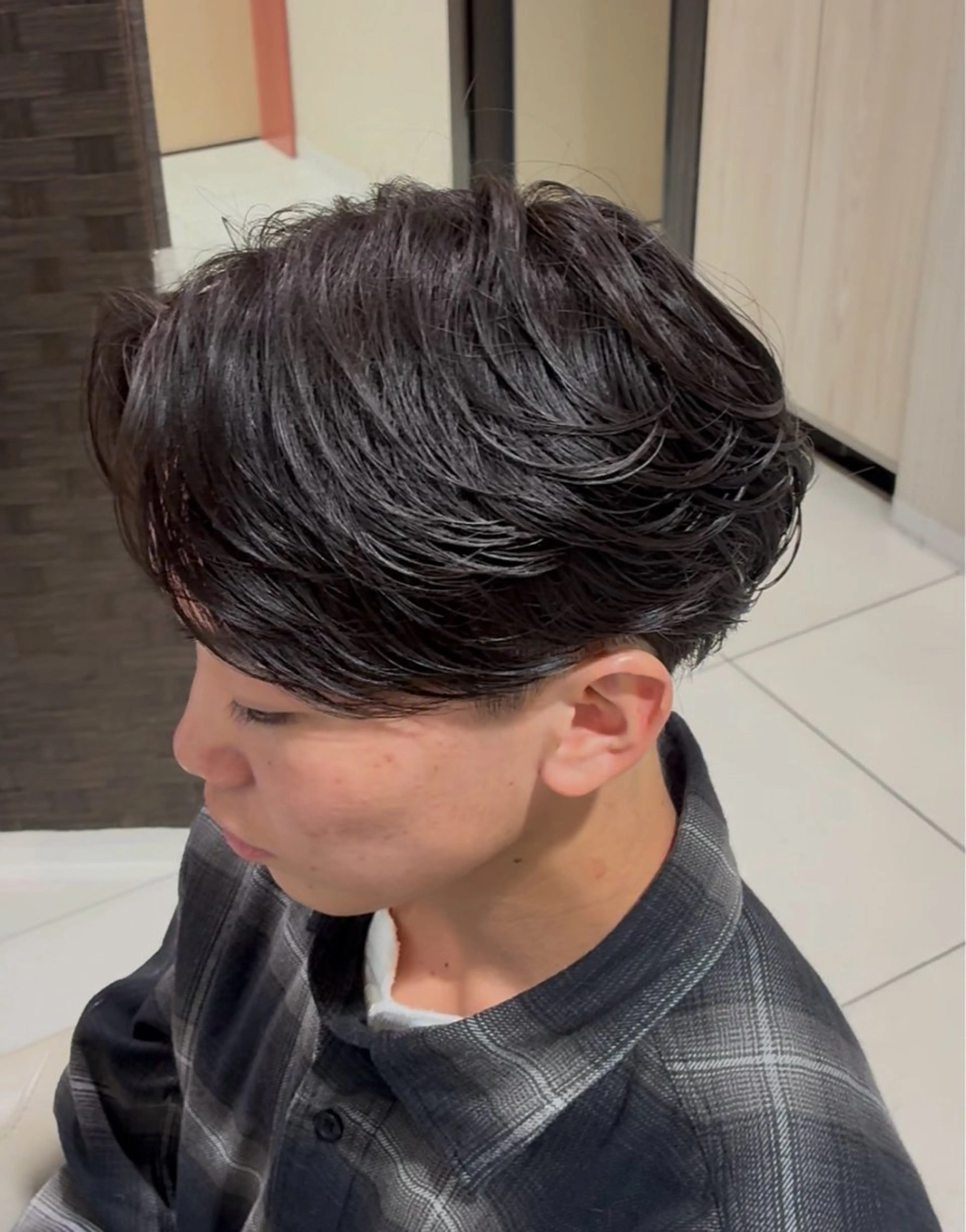 ショート カット パーマ トリートメント 毛流れパーマ職人 岡田大樹のヘアスタイル