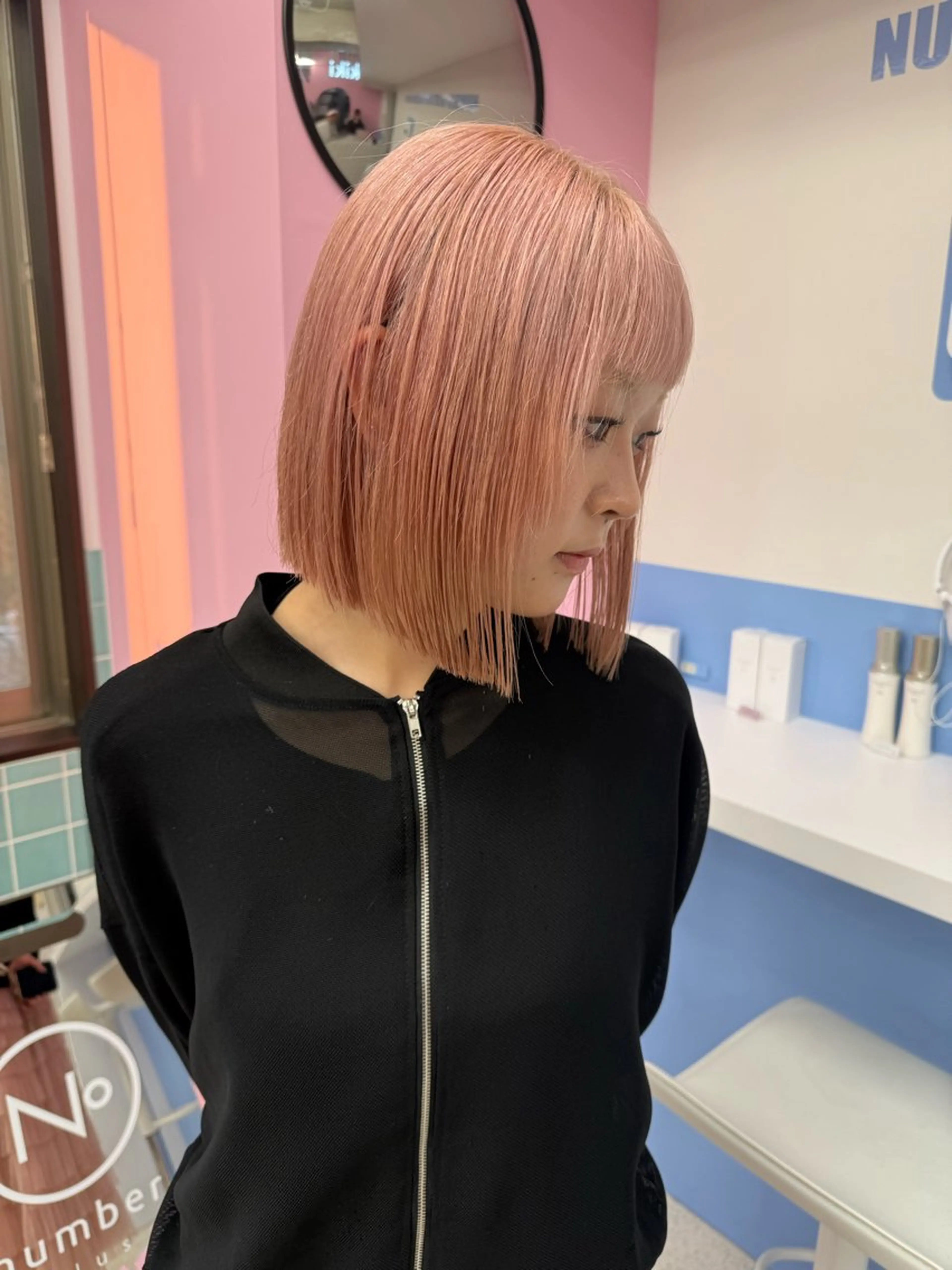 ショート ボブ カット ヘアカラー トリートメント REN /名駅のヘアスタイル