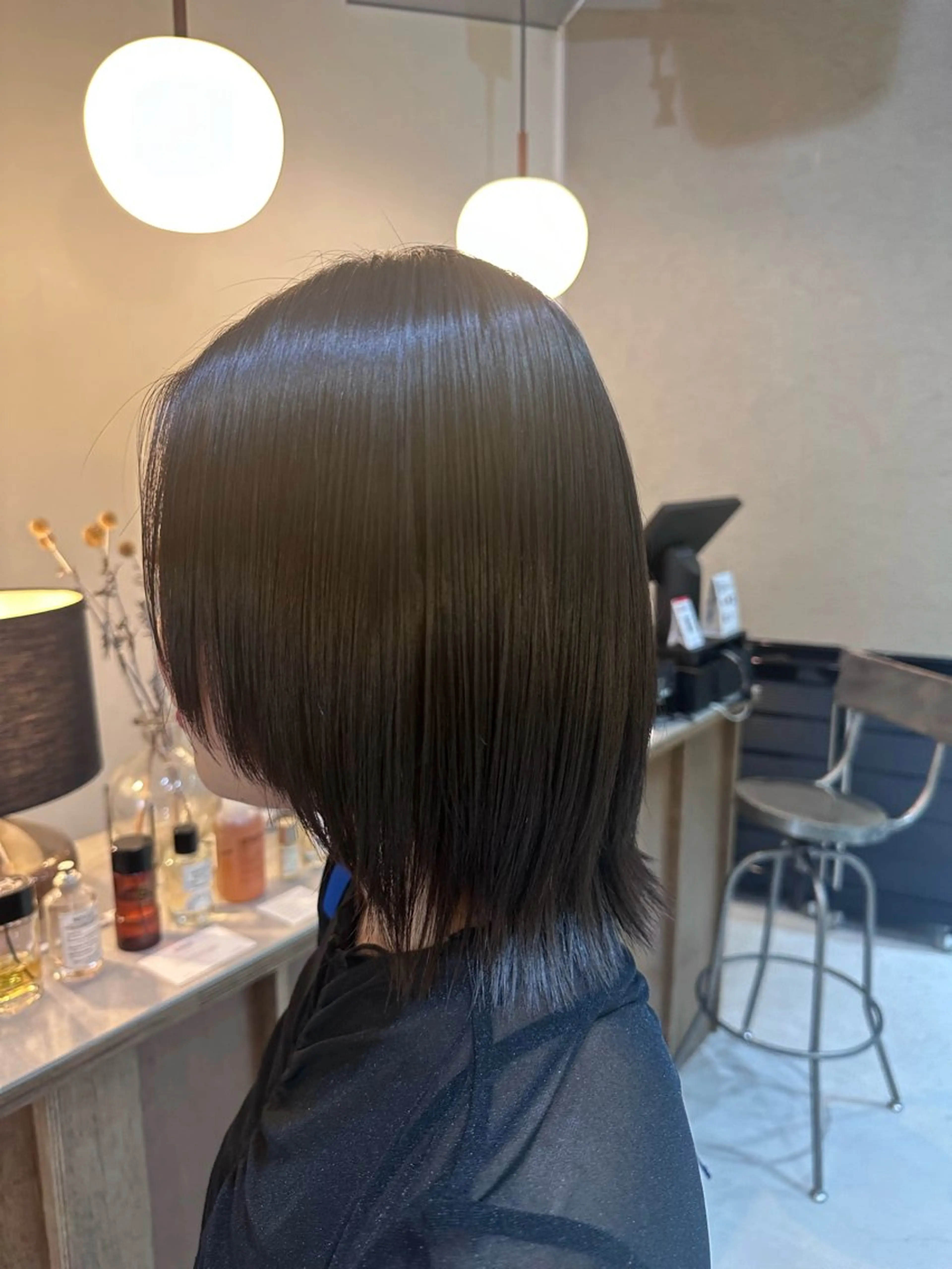 ミディアム 縮毛矯正 トリートメント Shiro RENのヘアスタイル