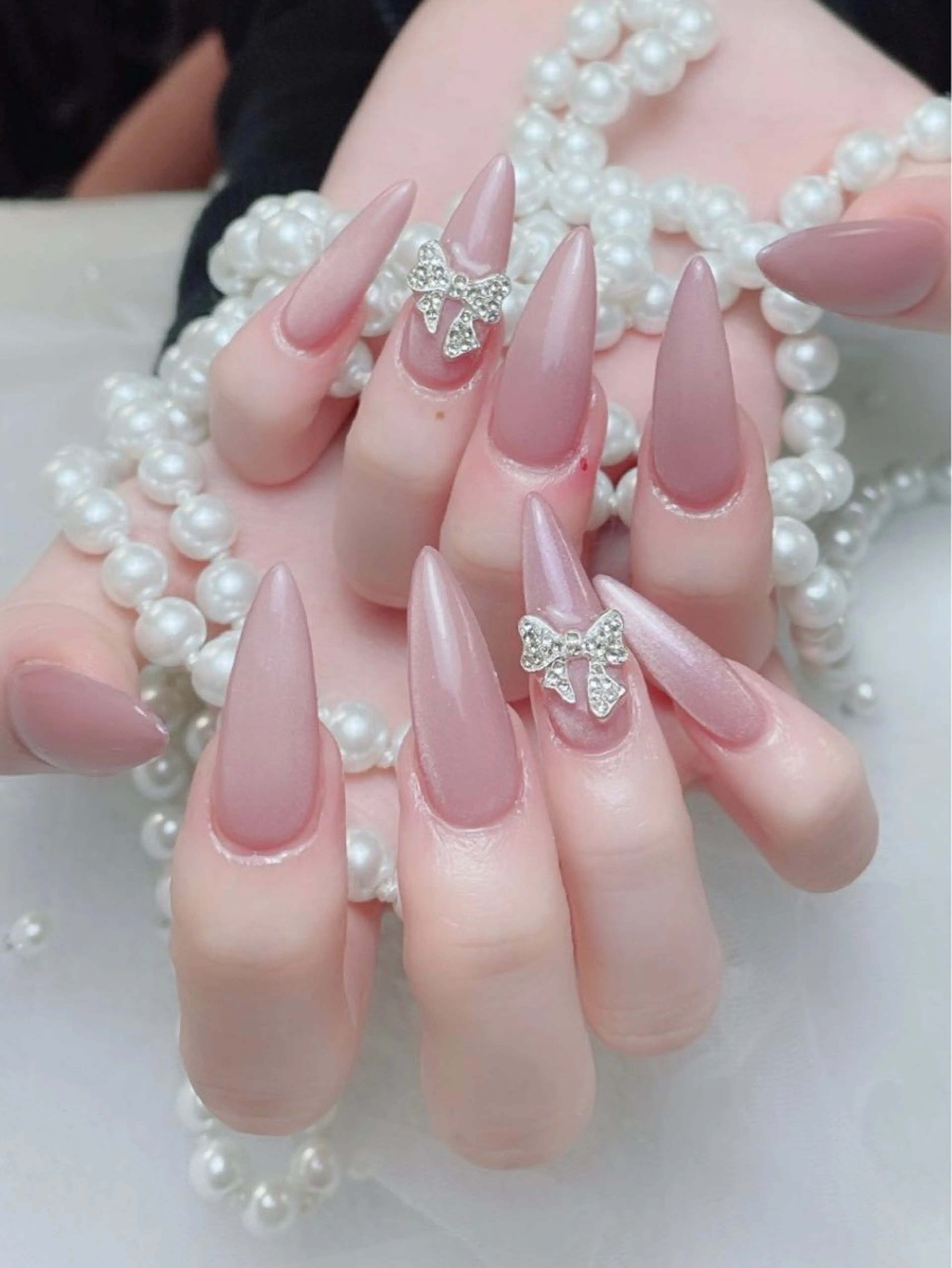 <チップ長さ出し>ワンカラーor ラメグラテンション +2個パーツの写真