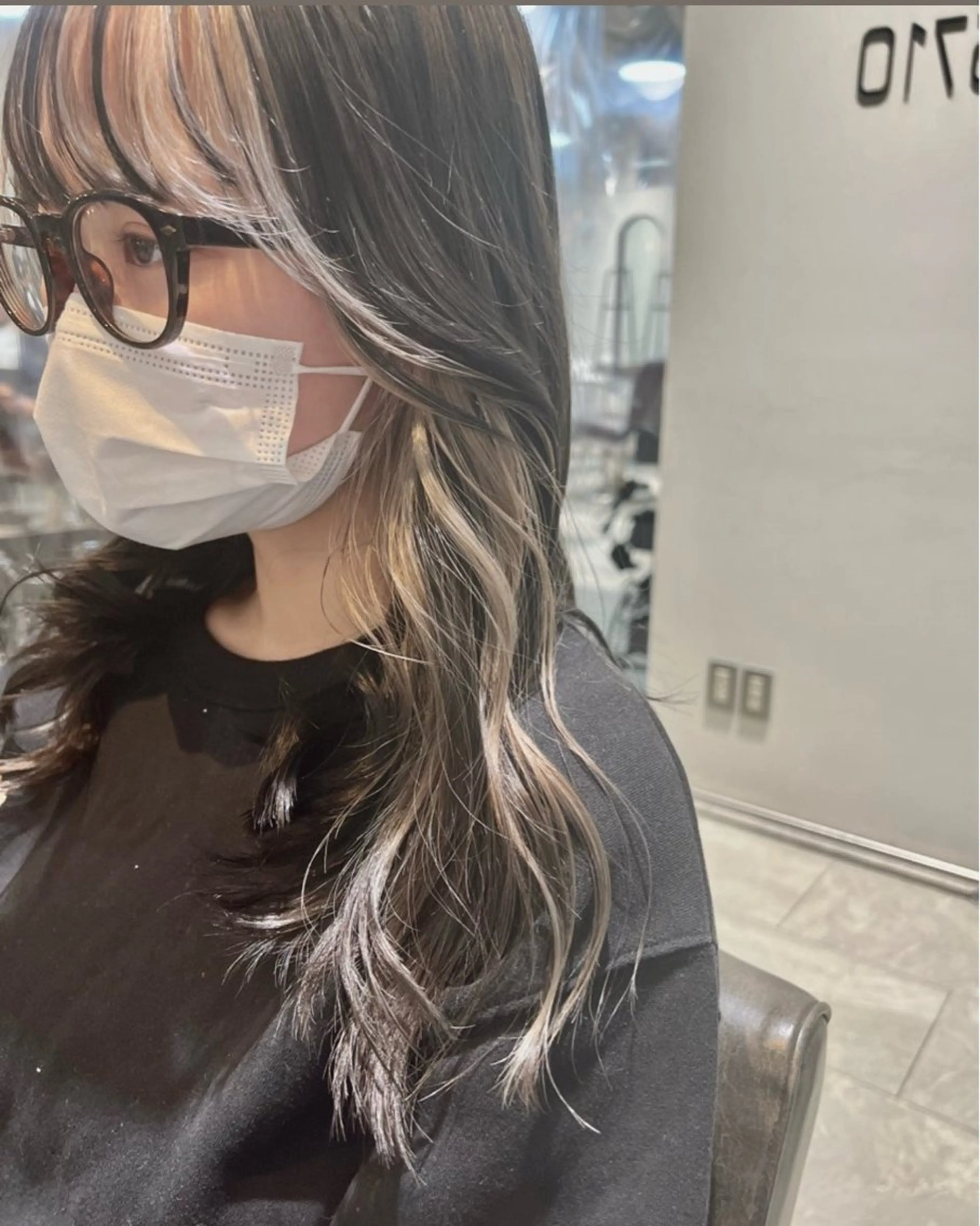 セミロング カラー ヘアカラー トリートメント ヘッドスパ ヘアセット 🌈インナーカラー ‘ショウマ’🌈のヘアスタイル