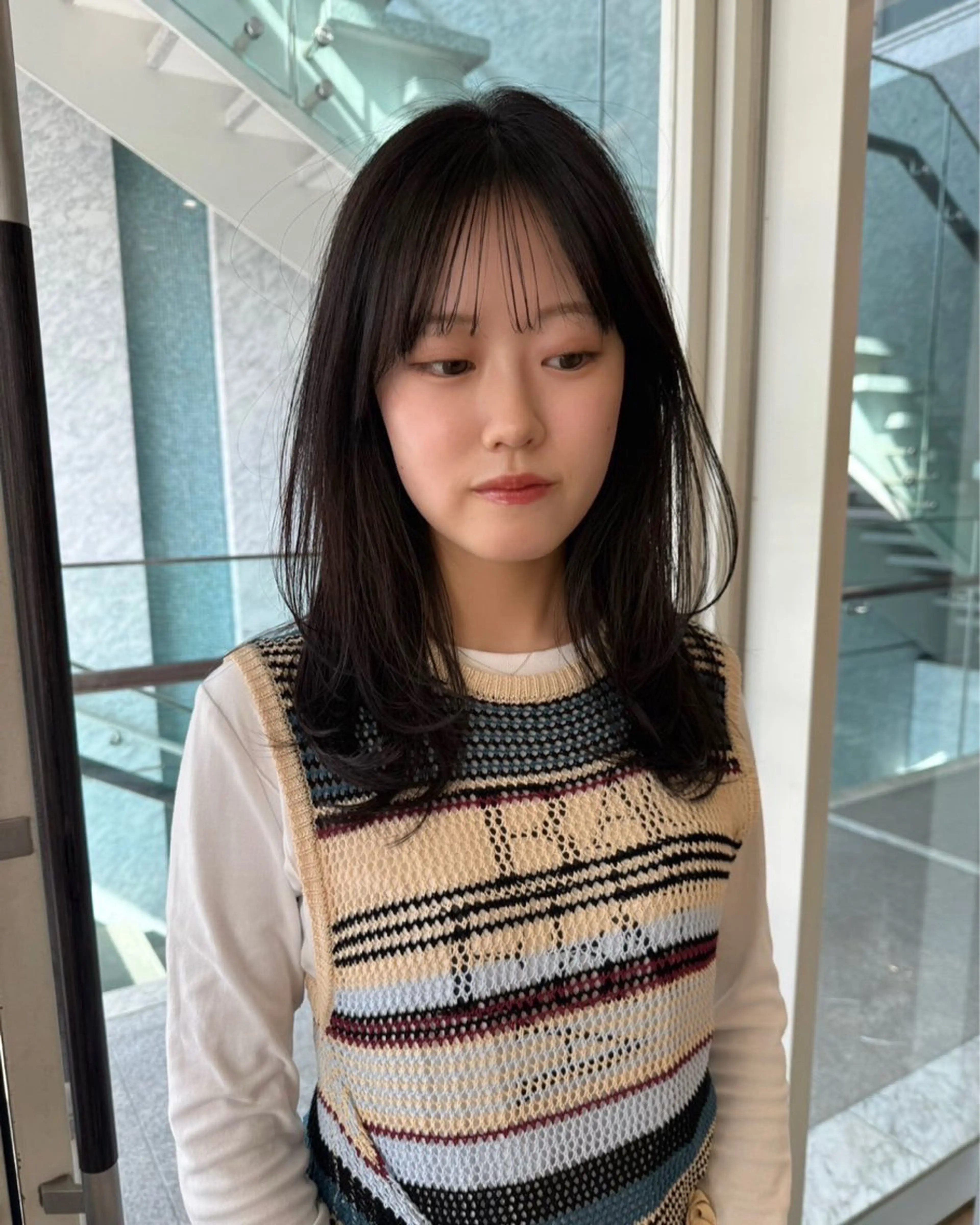 ミディアム レイヤーカット 表参道SHEA Am iのヘアスタイル