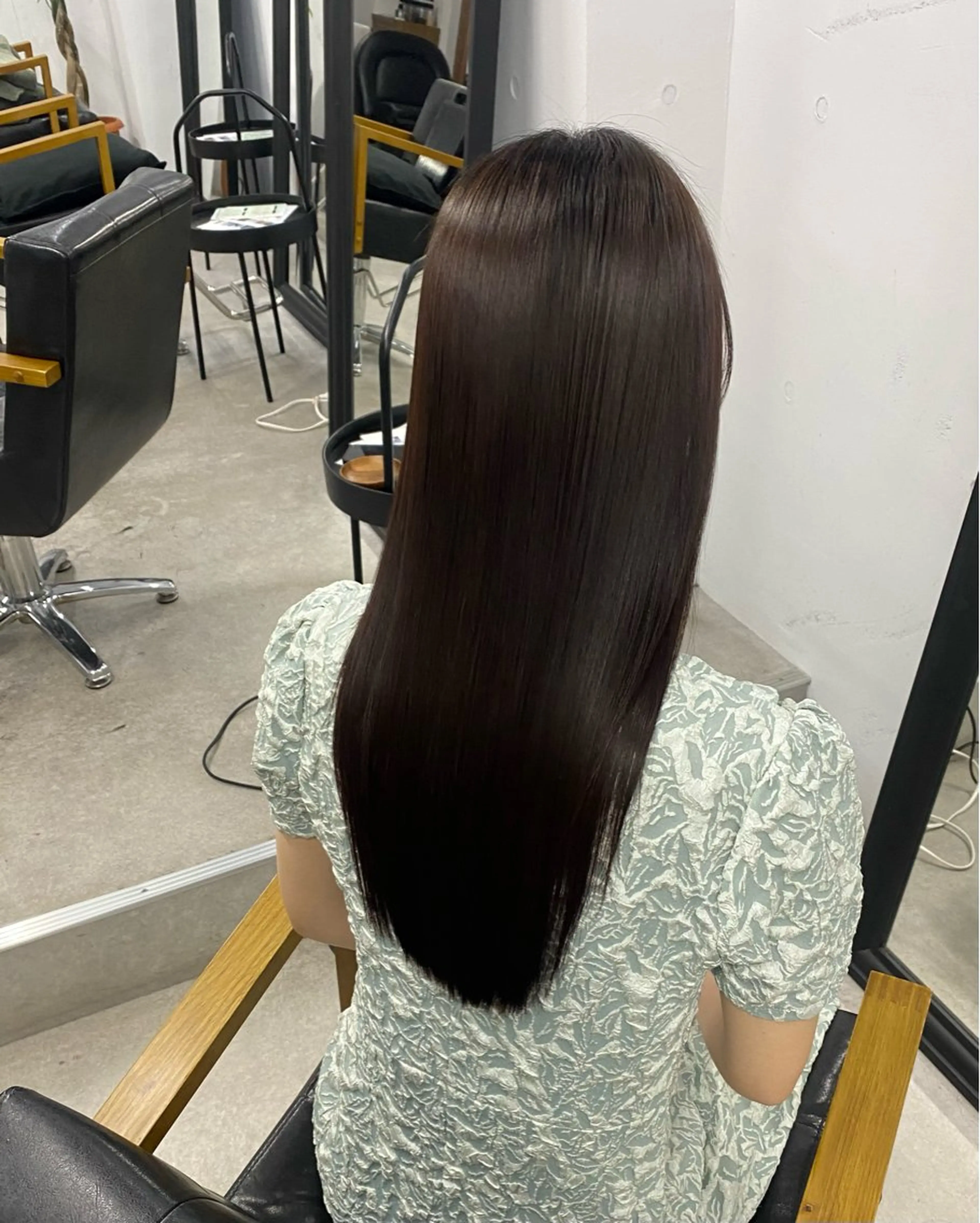 ロング 縮毛矯正 トリートメント 太田 すず香のヘアスタイル