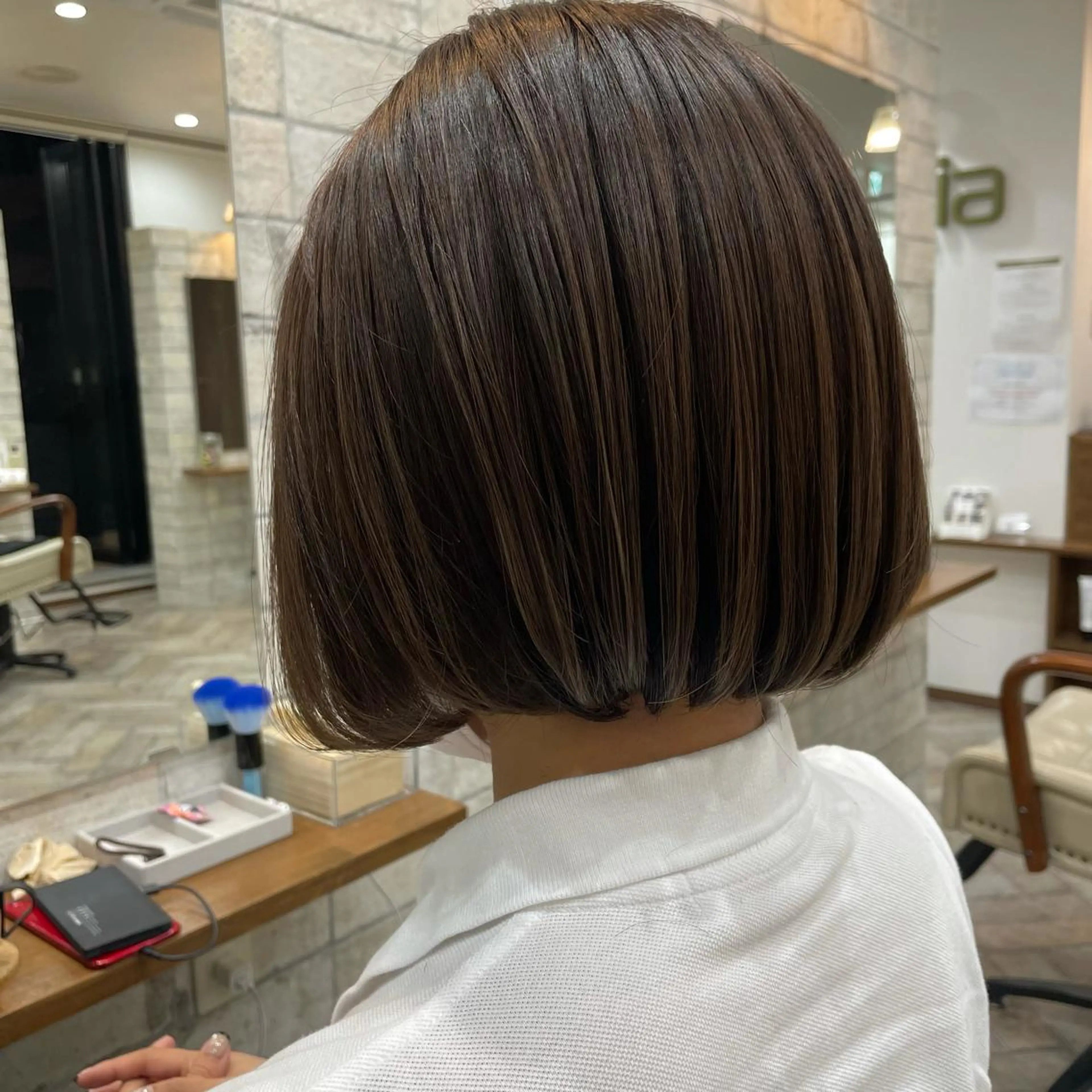 ショート カラー 髪質改善 中川　翔のヘアスタイル