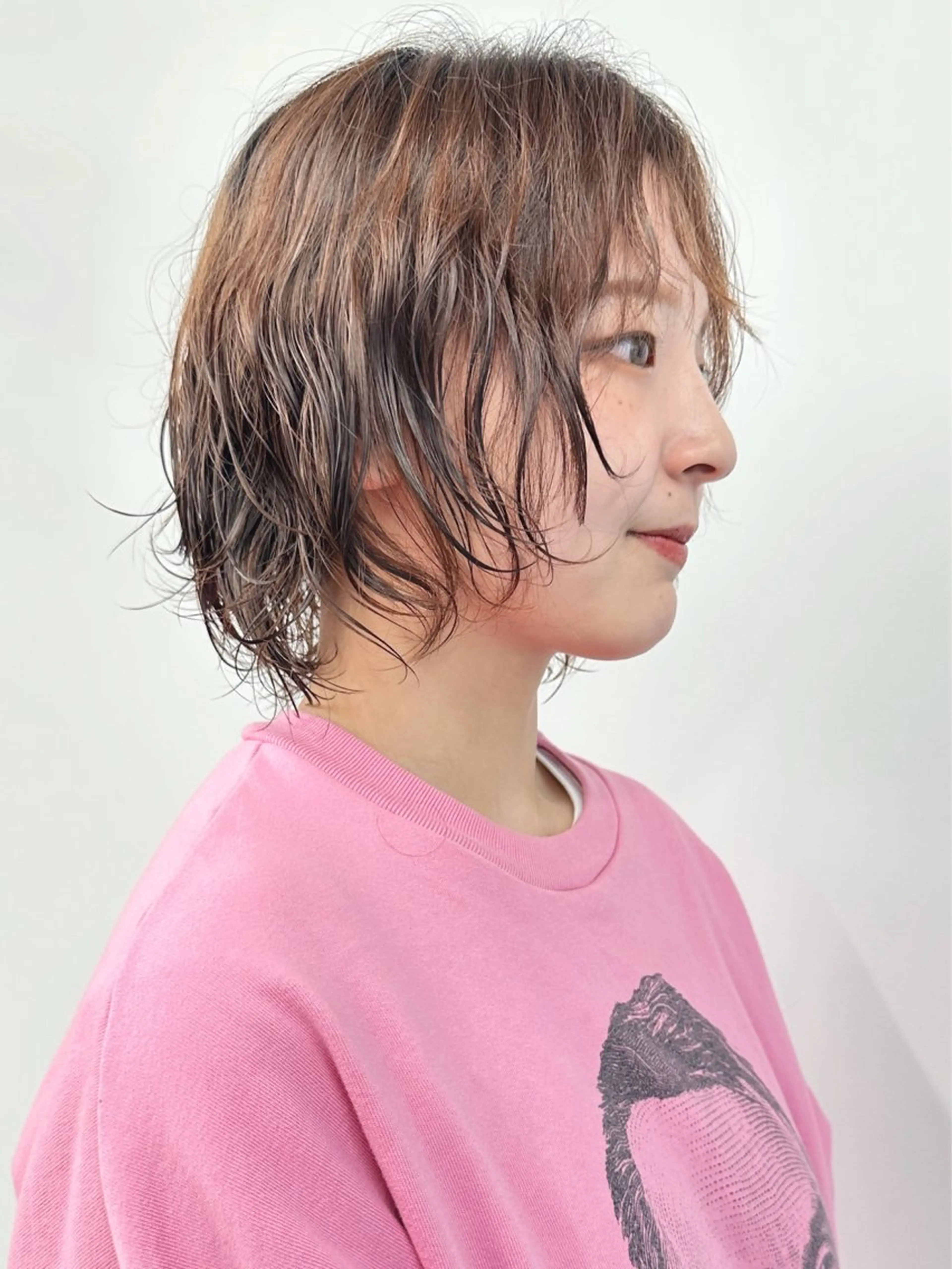 ショート パーマ カット パーマ ボブ/ゆるふわ ボブパーマ/とういのヘアスタイル