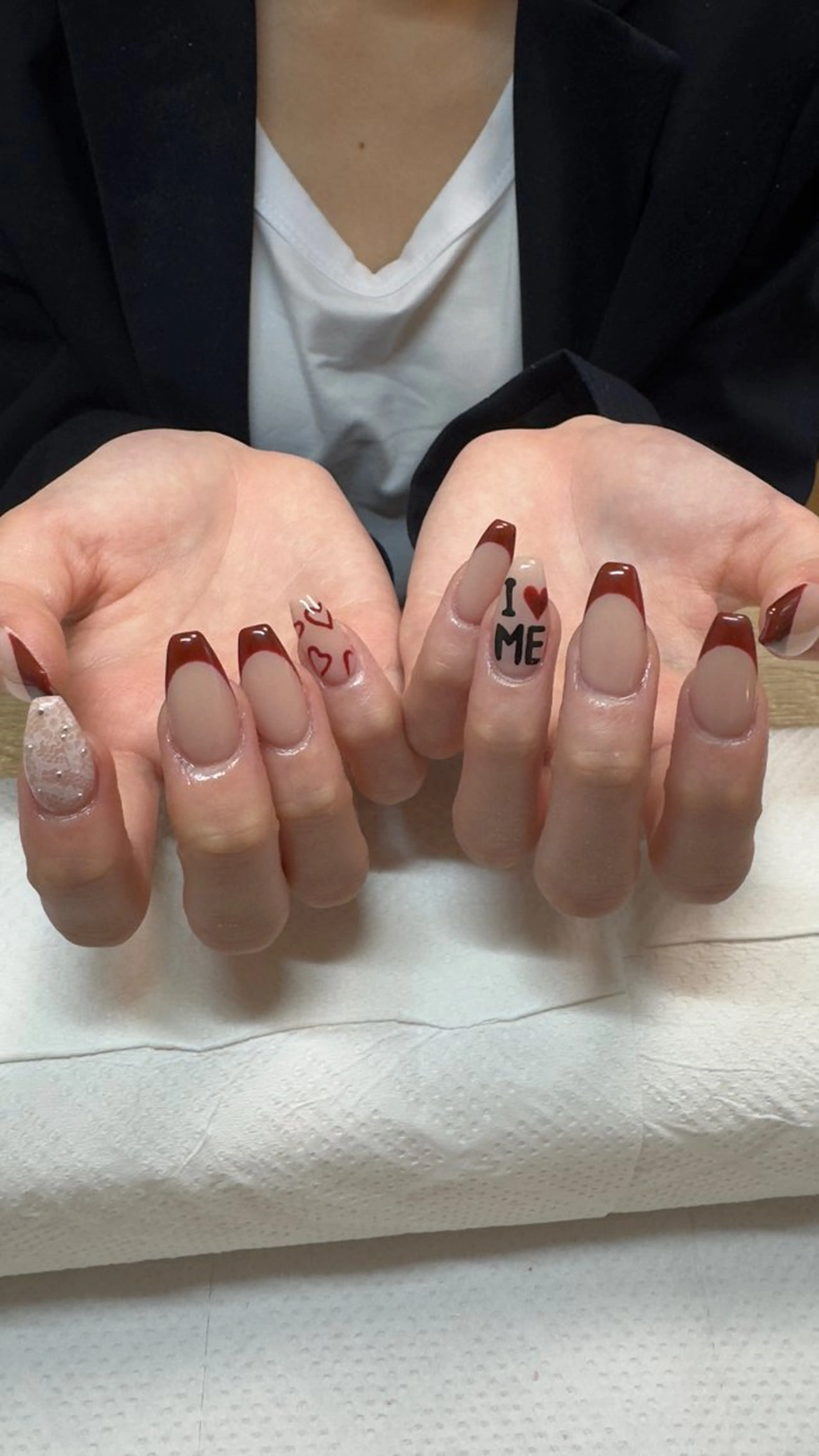 ネイル フラッシュネイル 韓国ネイル ラメ(グリッター) ラメグラデーション マグネットネイル ハンドネイル MH_ Nailのネイルデザイン